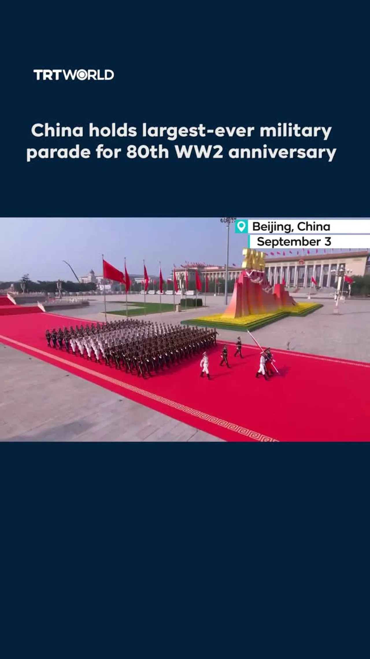 China kicks off its largest-ever military parade