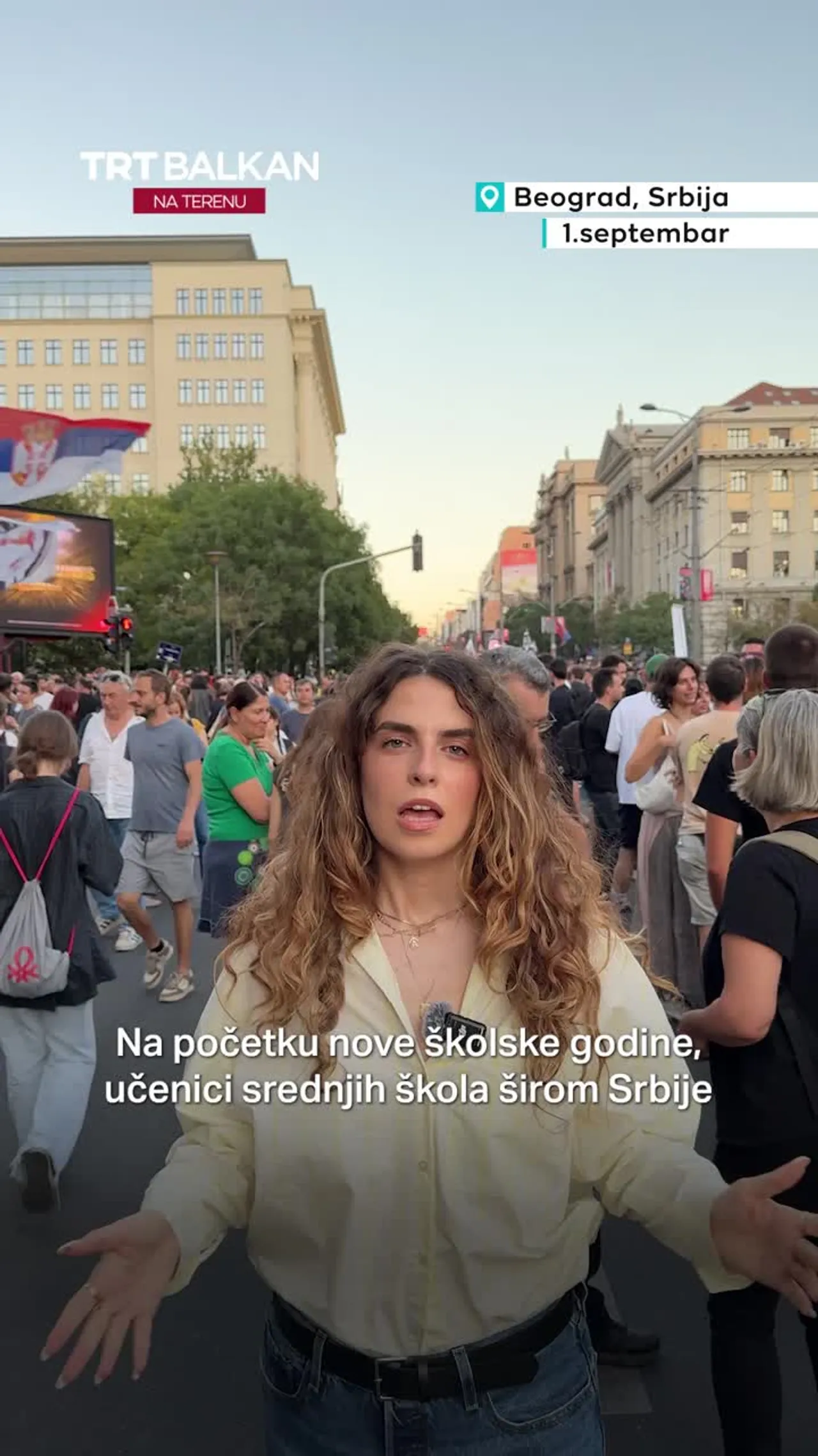 Protest srednjoškolaca u Beogradu