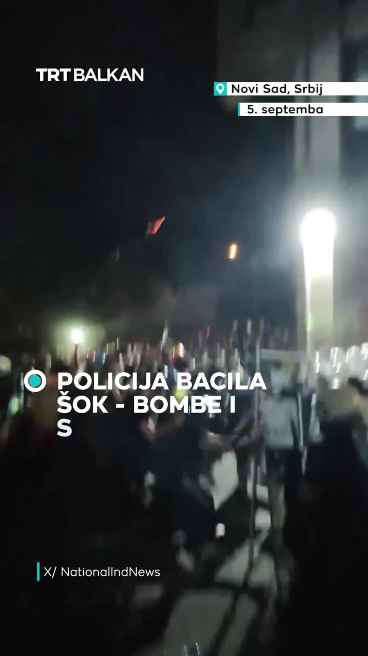 Policija bacila šok - bombe i suzavac na demonstrante