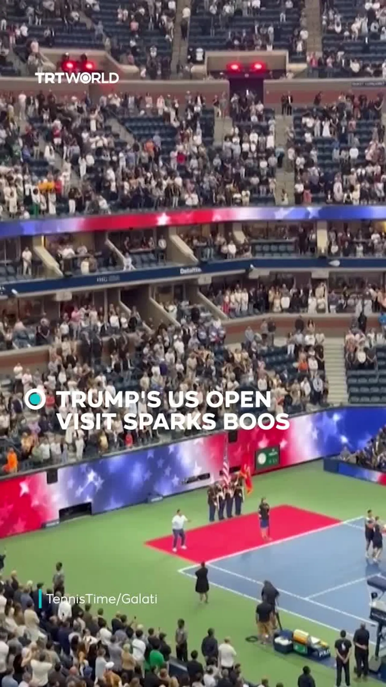 Trump’s US Open visit sparks boos