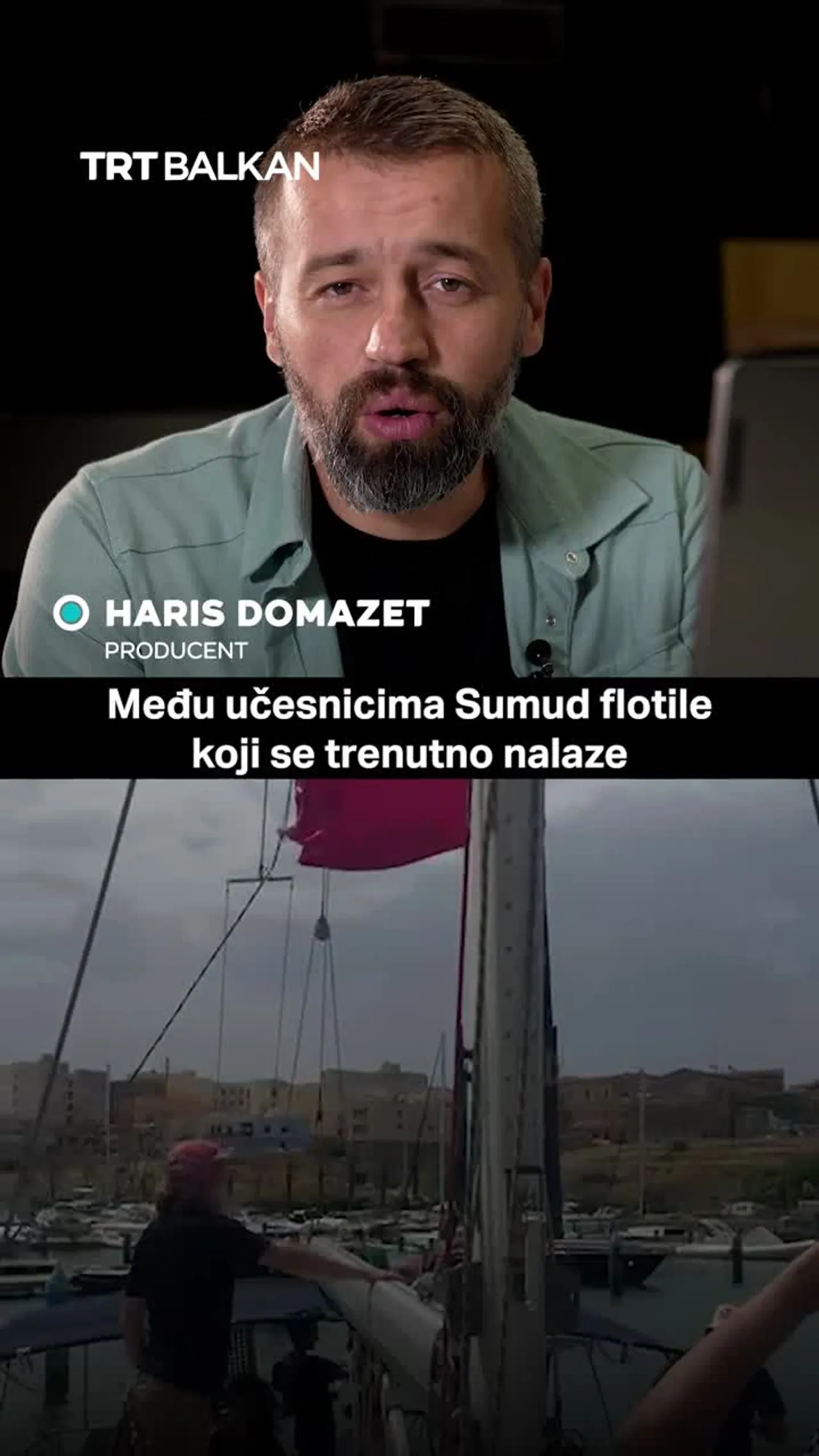 Glas hrabrosti: Član Sumud flotile za TRT Balkan o misiji pomoći Gazi