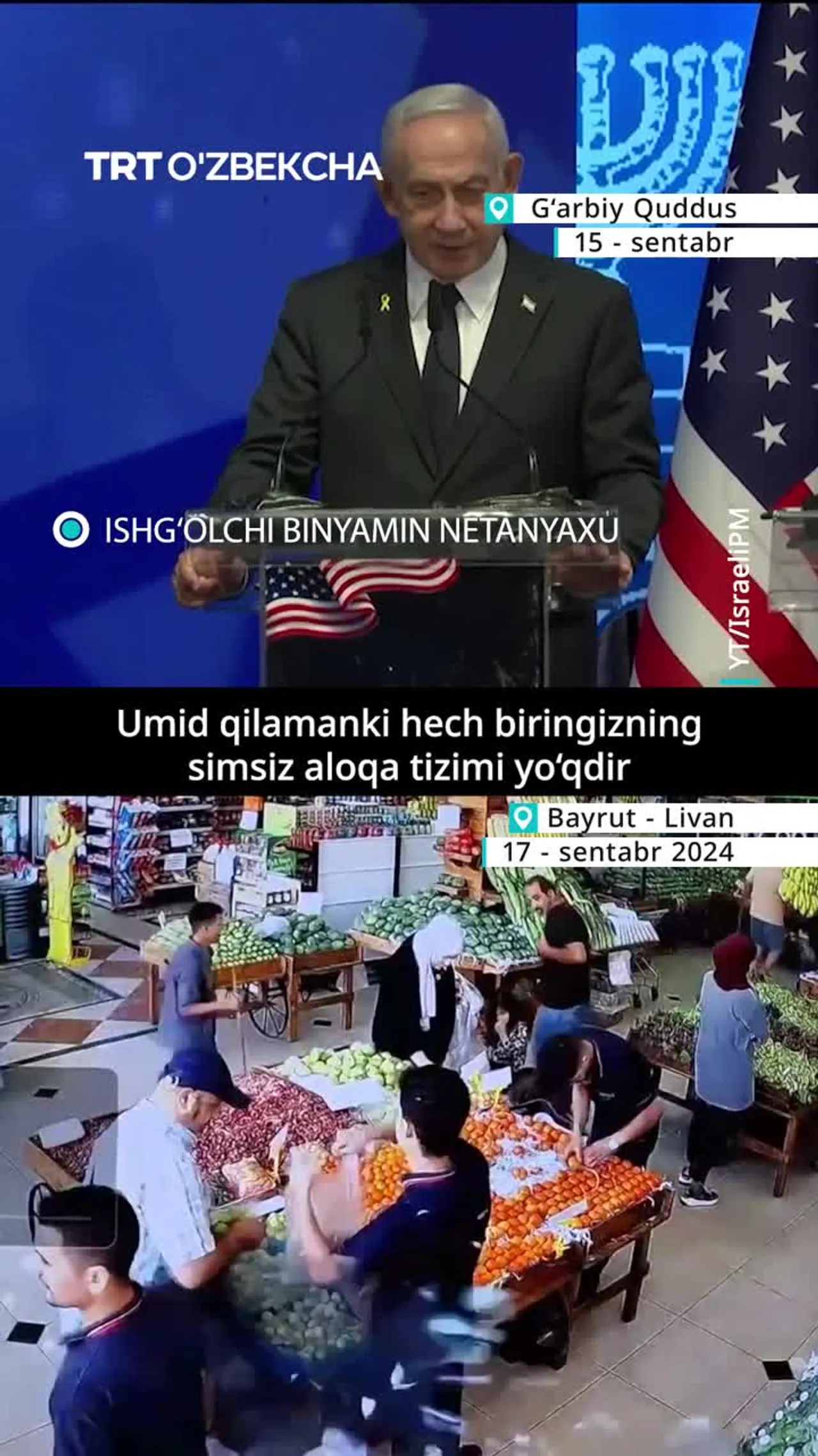 Netanyaxu: Yaqin Sharq qiyofasini o‘zgartiramiz