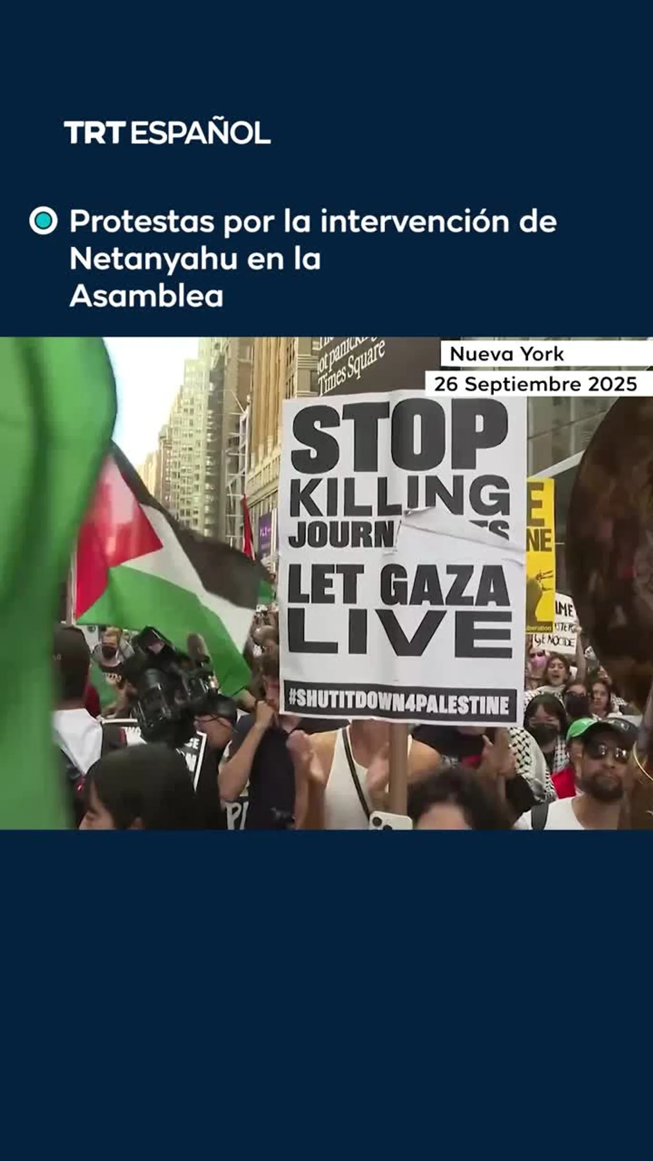 Protestas contra Netanyahu en Nueva York