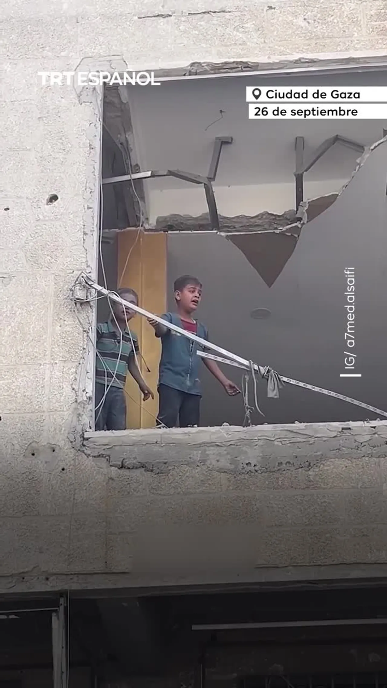 “¡Mi mamá está viva!” - Grita un niño palestino