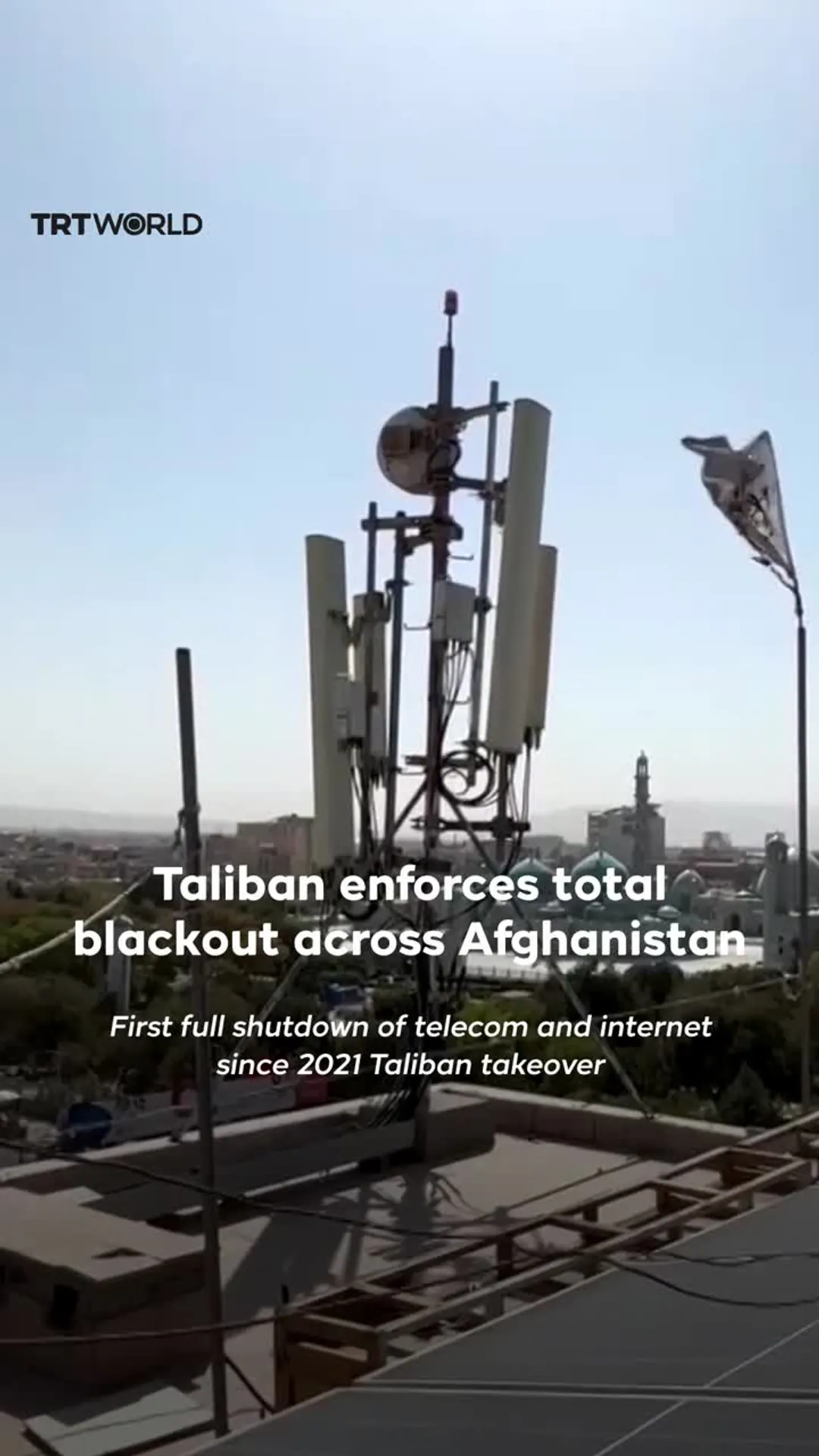 Taliban enforces total blackout across Afghanistan