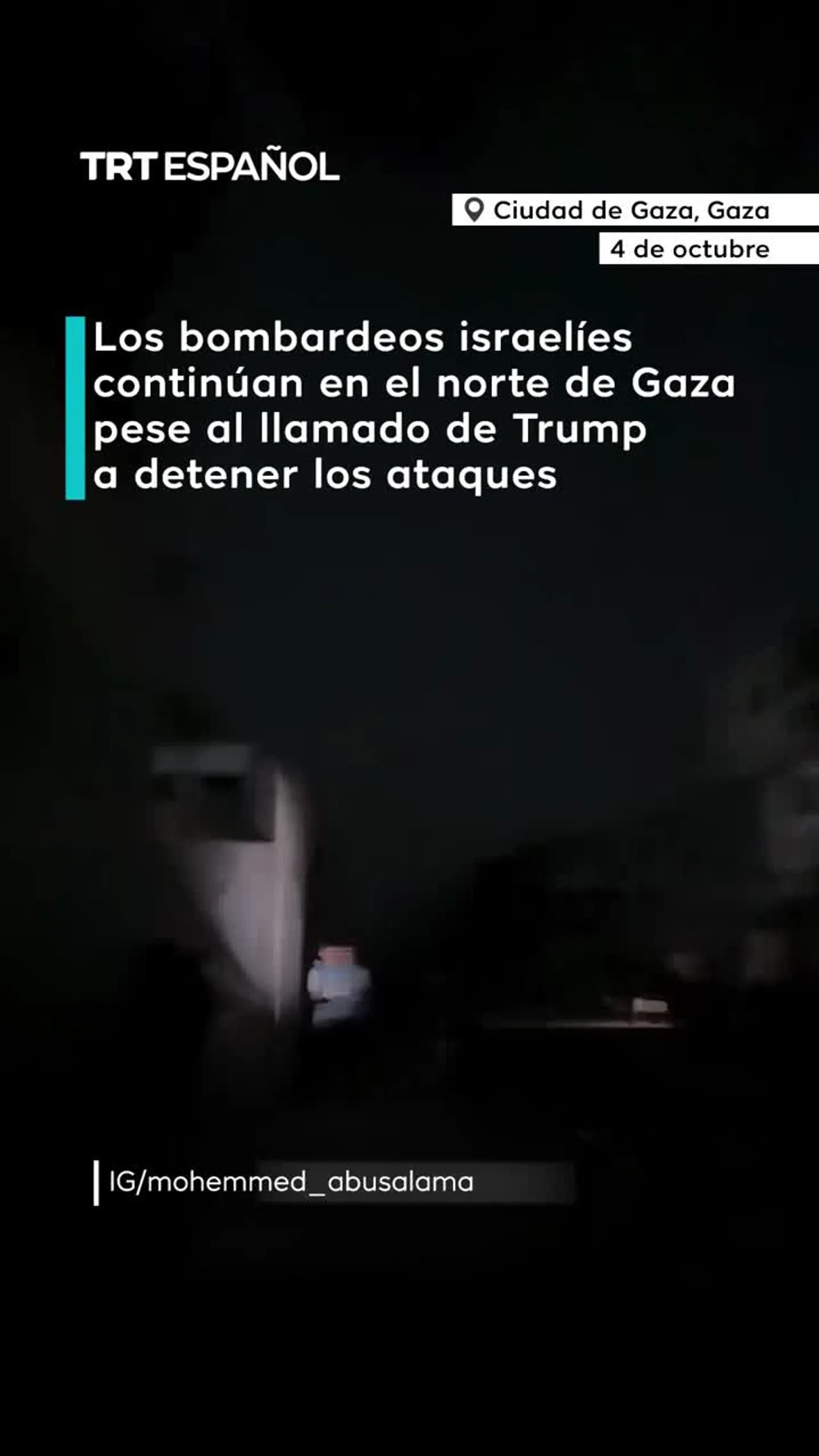 Ataques israelíes continúan sobre Gaza