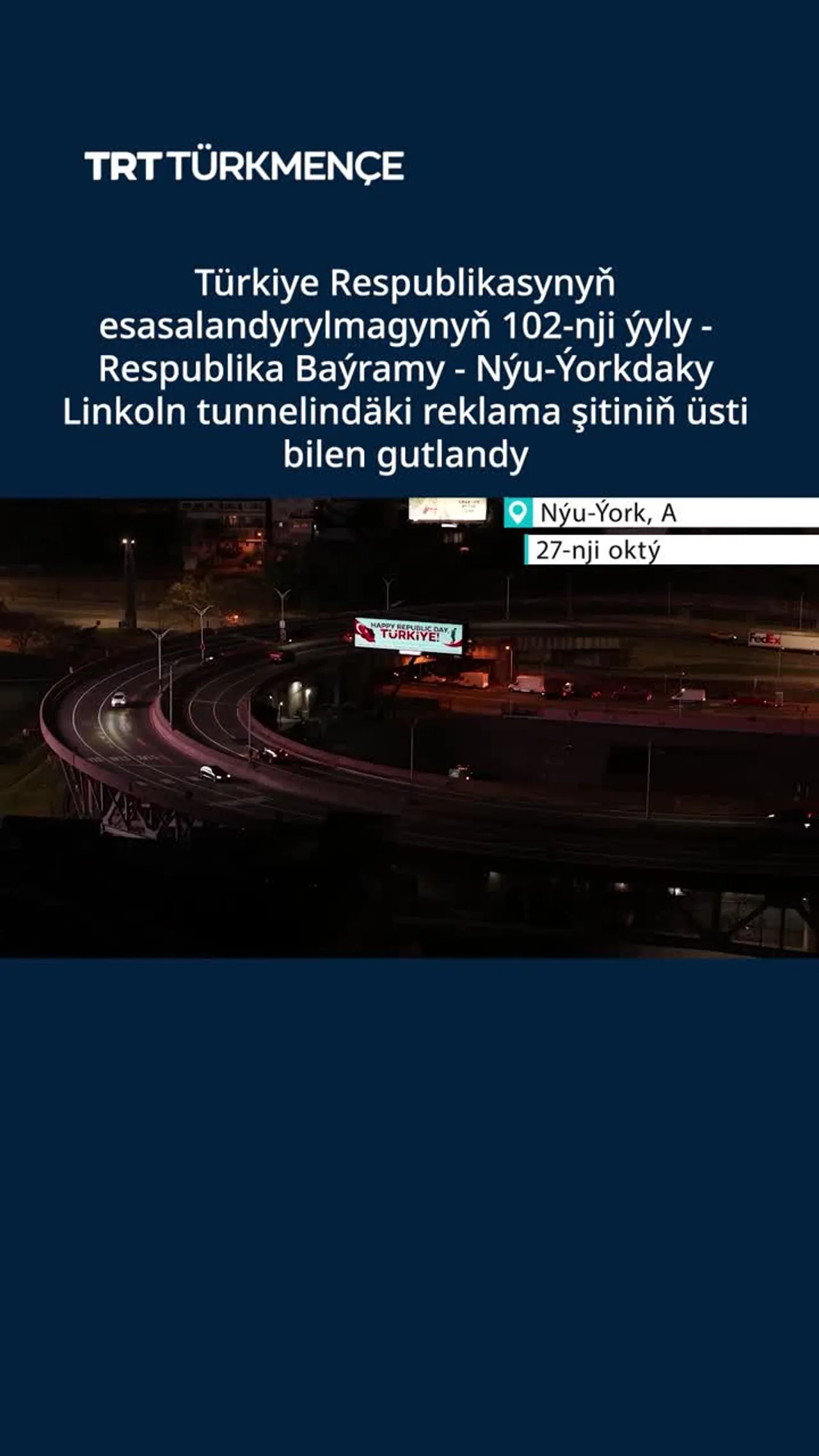 “RESPUBLIKA BAÝRAMYŇ GUTLY BOLSUN TÜRKIYE”