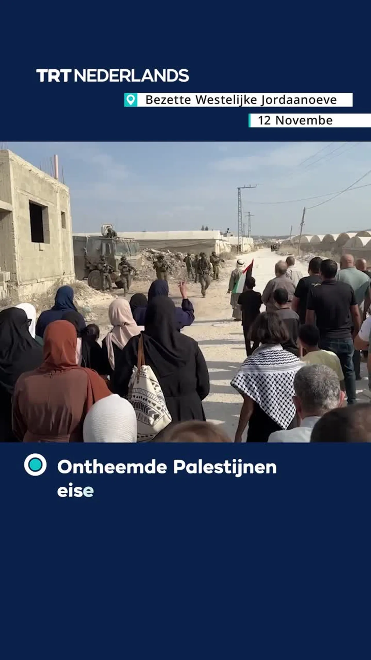 Ontheemde Palestijnen eisen recht om naar huis terug te keren