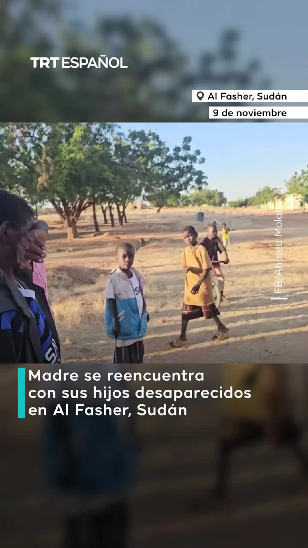 Madre sudanesa se reencuentra con sus hijos desaparecidos