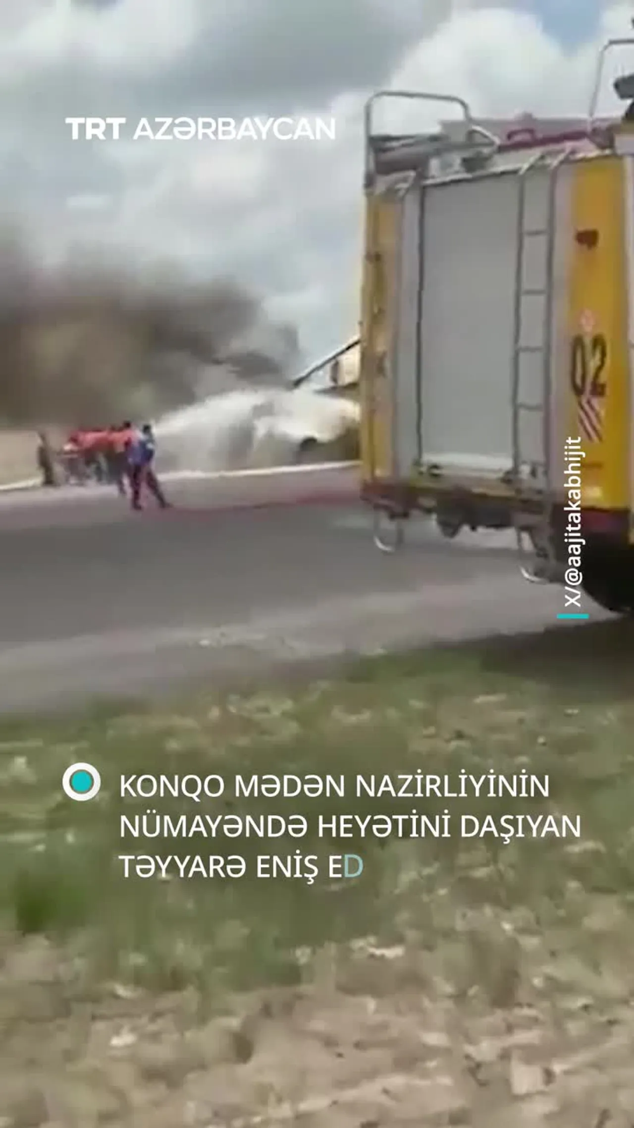 Konqo Mədən Nazirliyinin nümayəndə heyətini daşıyan təyyarə eniş edərkən qəzaya uğrayıb