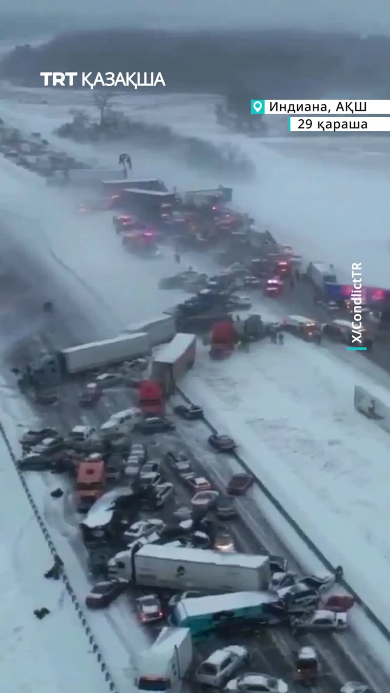 АҚШ-та ірі жол апаты