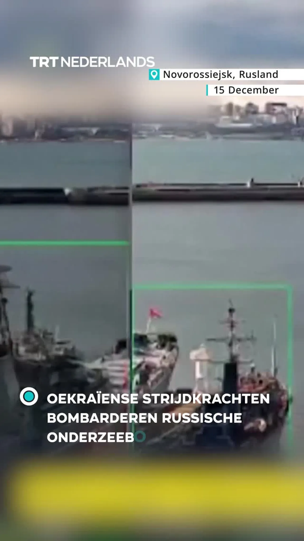 Russische onderzeeër gebombardeerd door Oekraïne