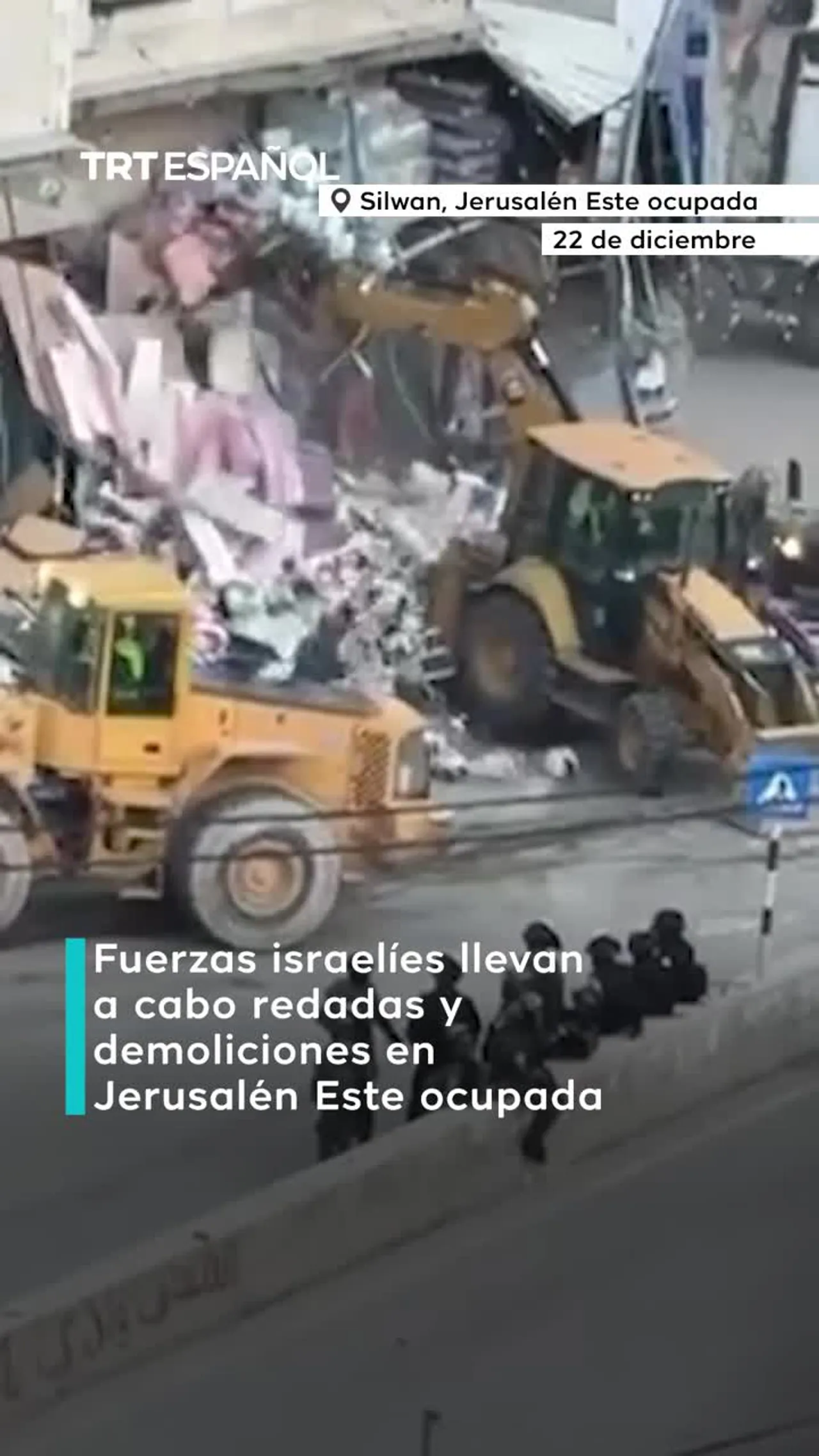 Israel derriba edificios en Jerusalén Este ocupada