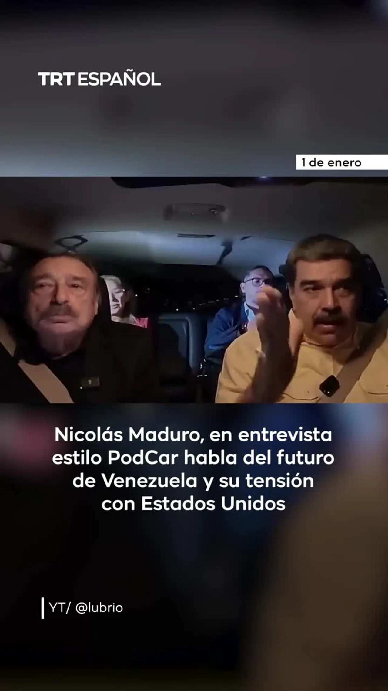 Maduro habla de las tensiones con EE.UU. en una entrevista en "PodCar"