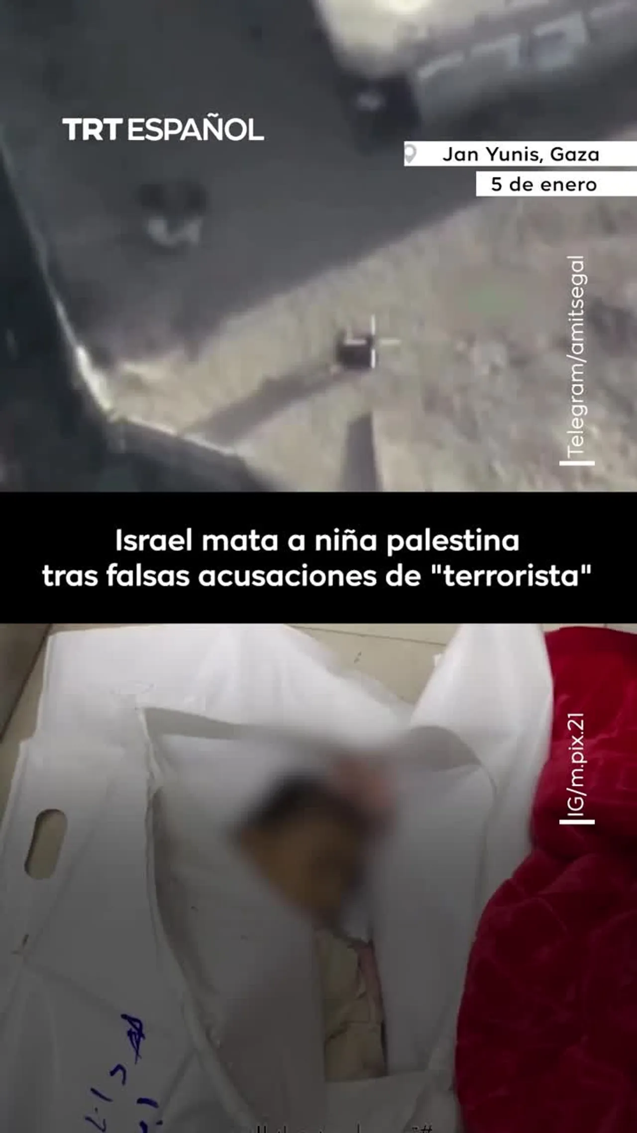 Israel dispara niña palestina tras falsas acusaciones de "terrorista"