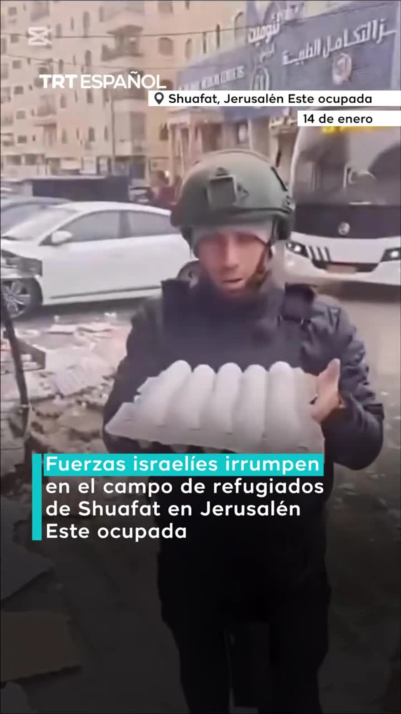 Fuerzas israelíes irrumpen en campo de refugiados Shuafat