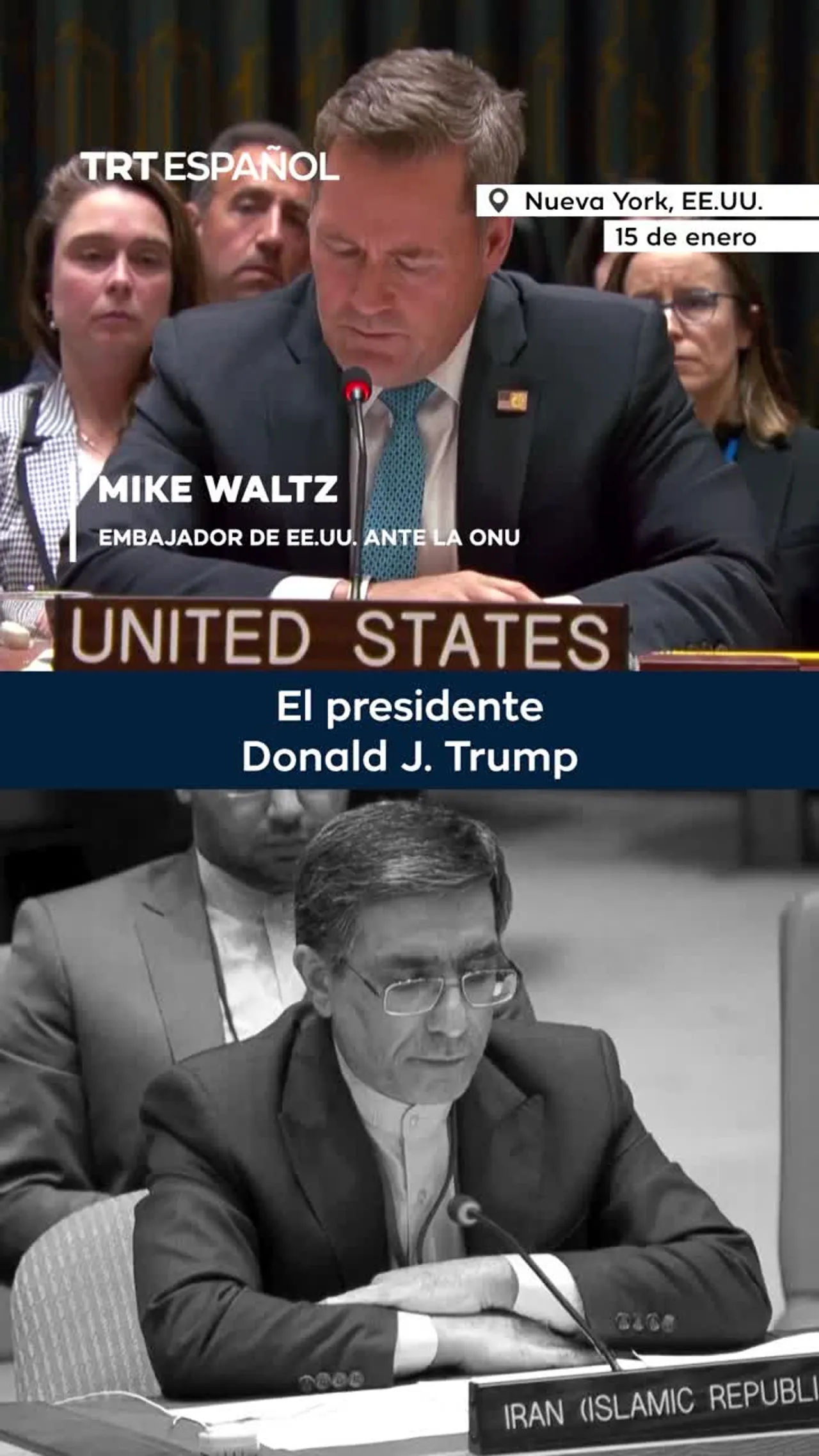 Choque entre enviados de la ONU de Irán y EE.UU.