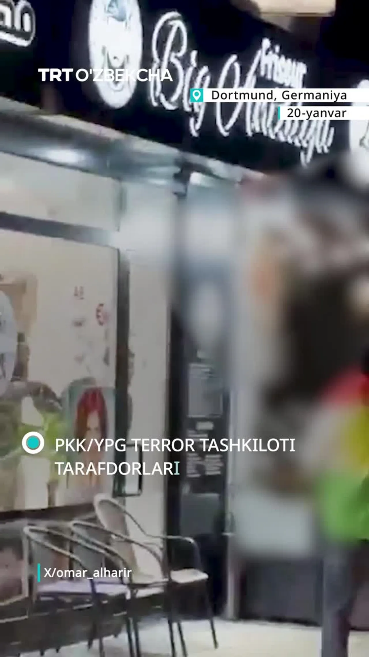 Yevropada PKK tarafdorlari namoyish o'tkazdi
