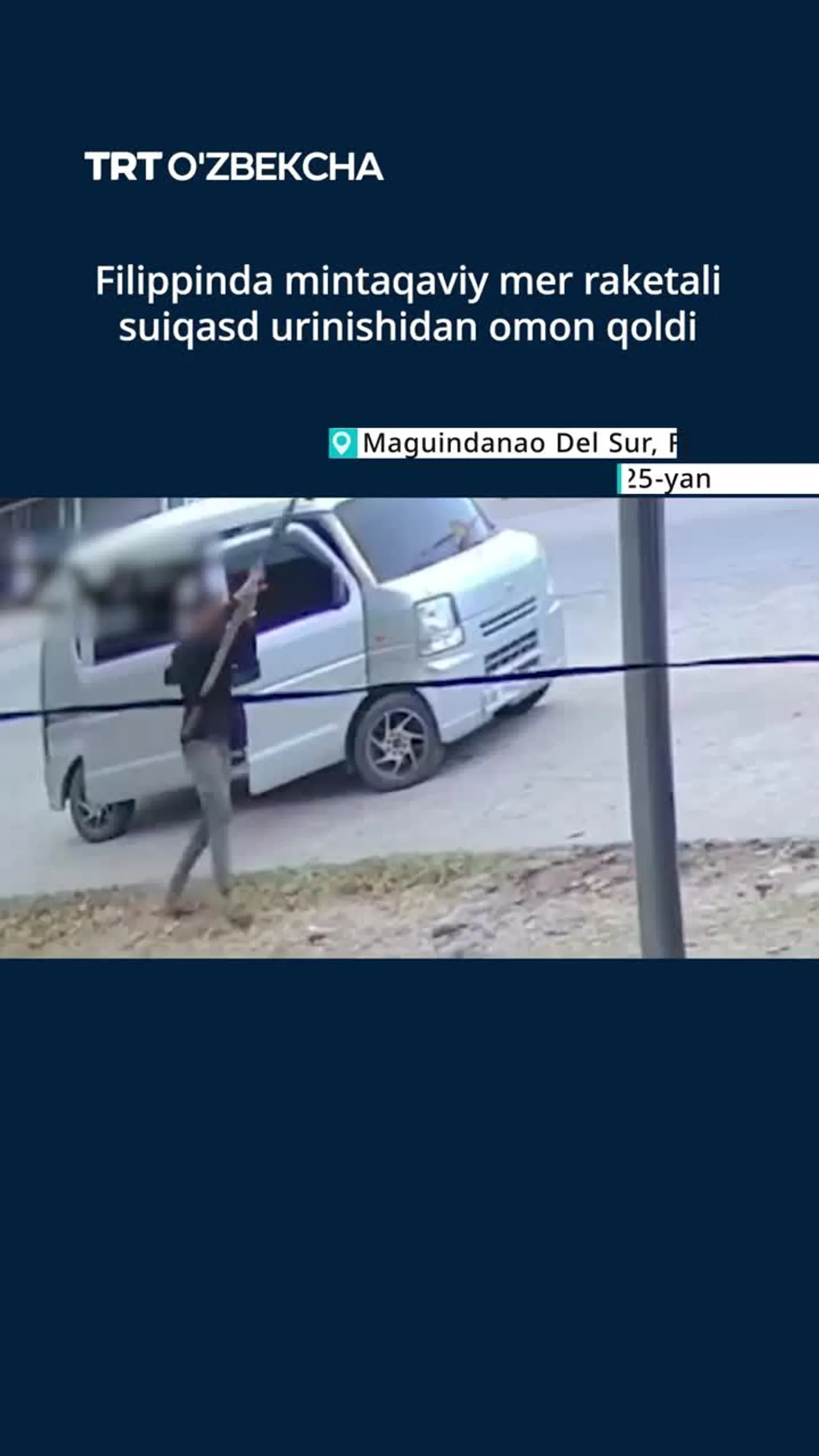 Filippinda mintaqaviy mer raketali suiqasd urinishidan omon qoldi