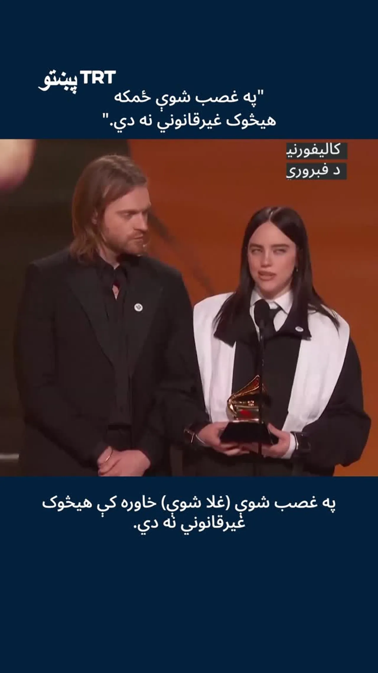 بيلي آیليش : "په غصب شوې ځمکه هیڅوک غیرقانوني نه دي."