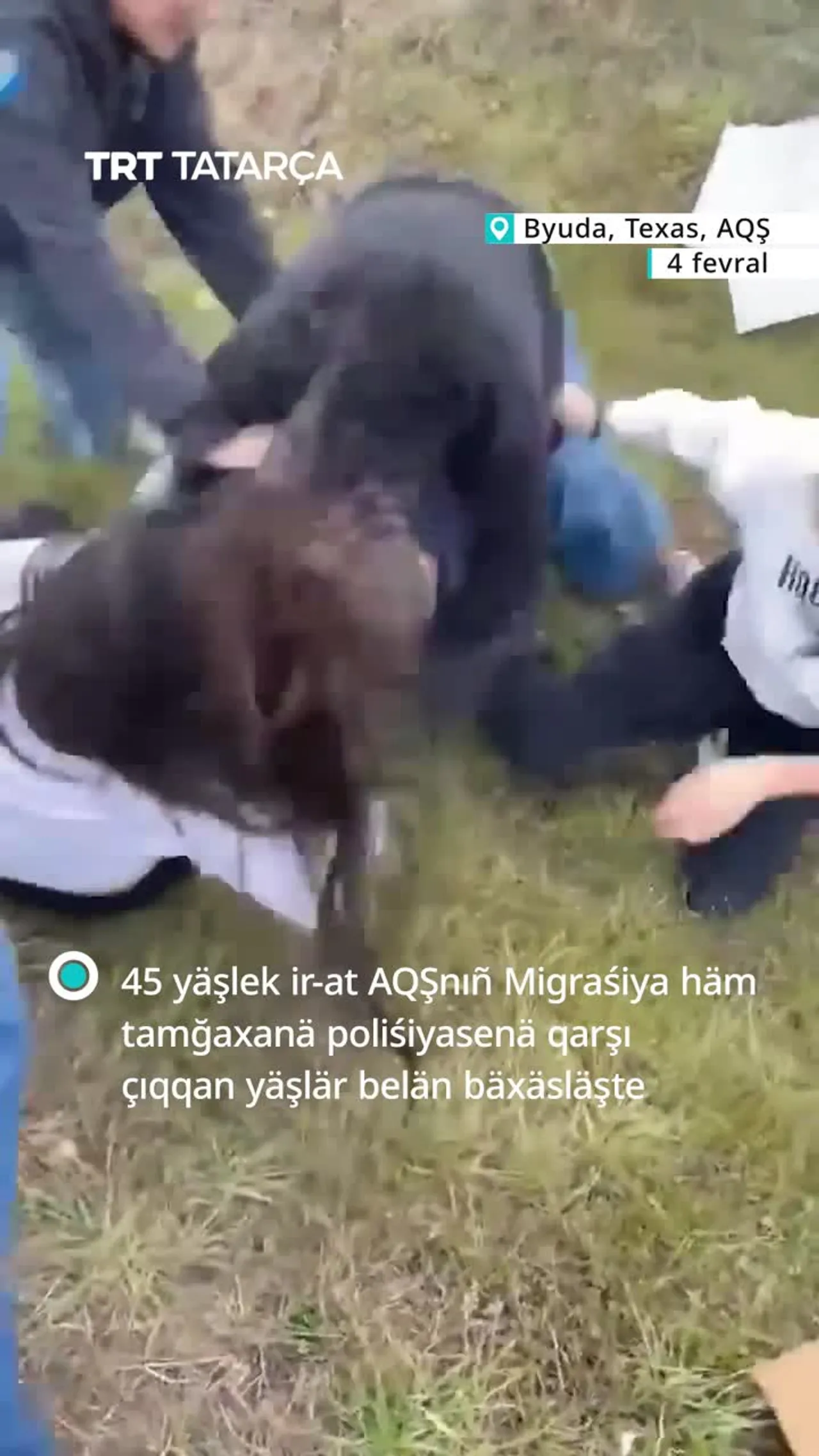 45 yäşlek ir-at protestçılar belän bäxäsläşte