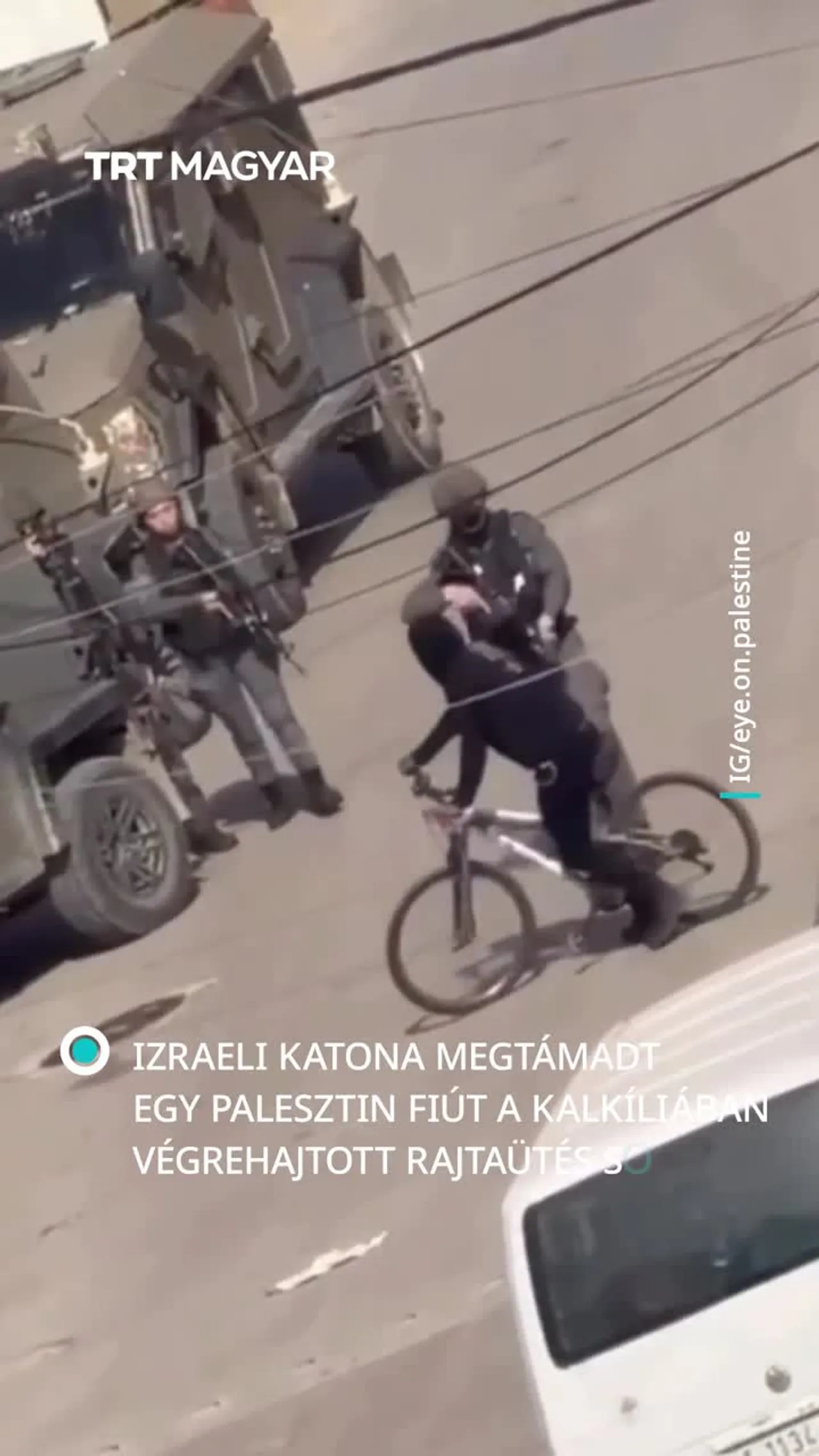 Izraeli megszálló erők megtámadtak egy palesztin fiút
