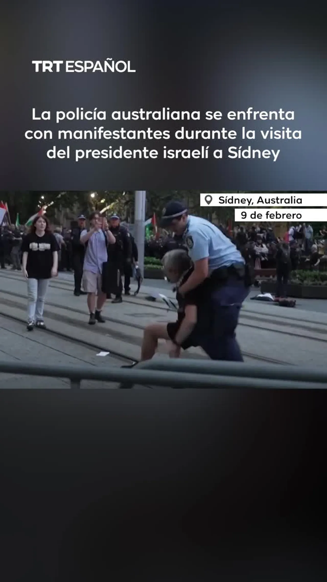 Protestas en Sídney por visita de presidente israelí