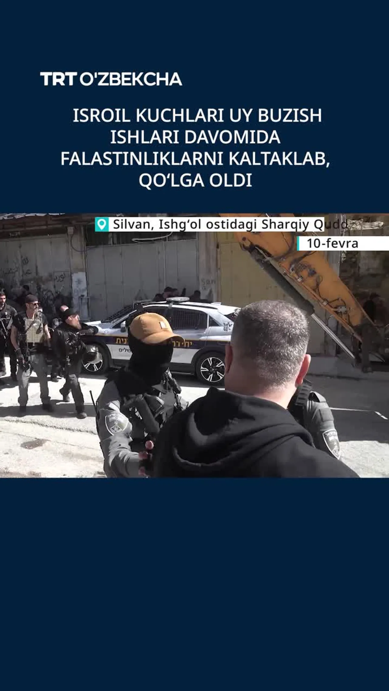 Isroil harbiylari falastinliklarga zo'ravonlik qildi