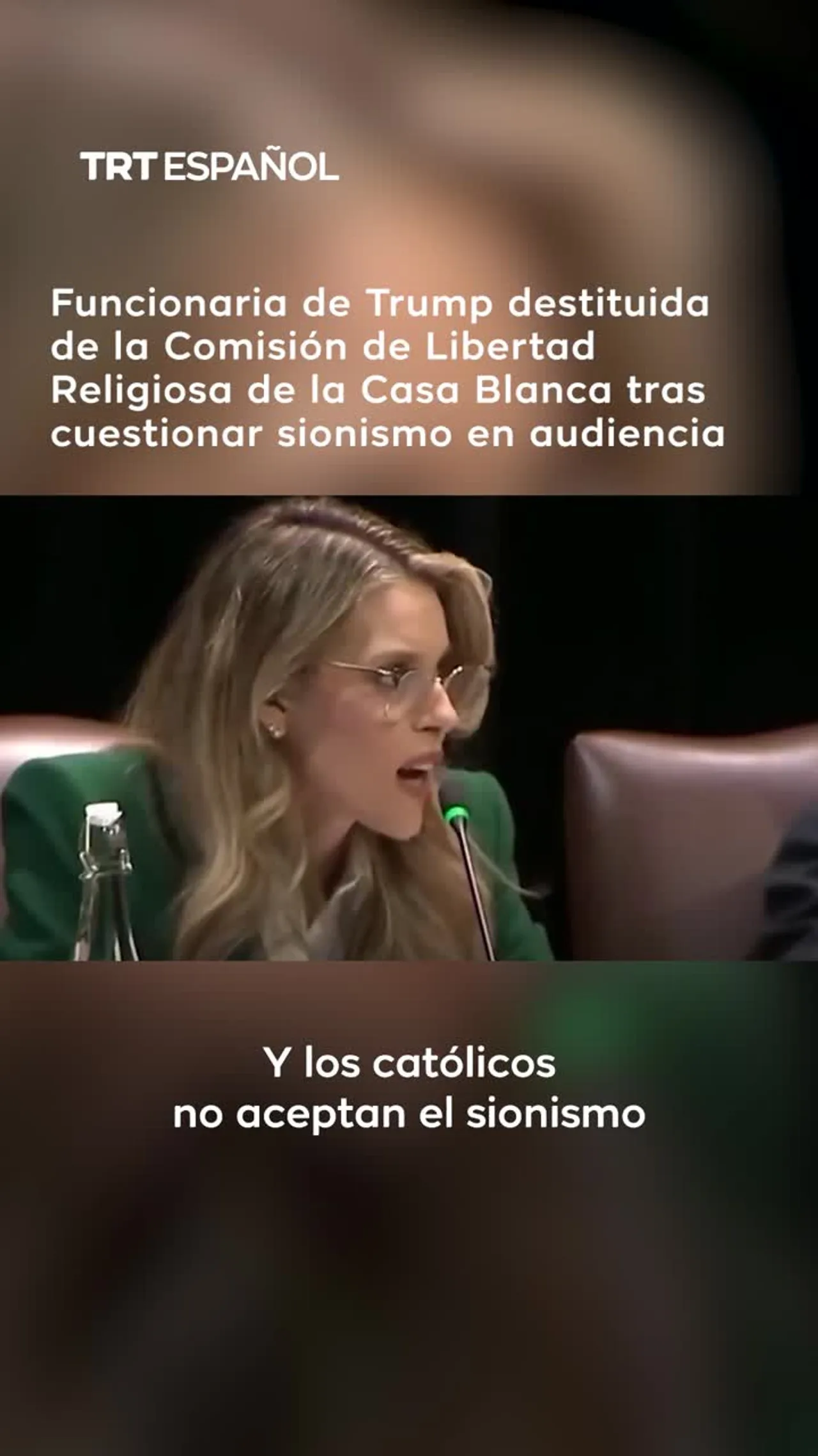 Funcionaria de Trump destituida tras cuestionar sionismo