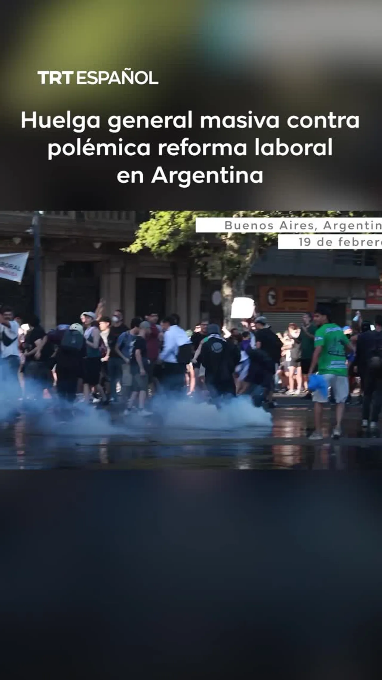 Protestas en Argentina contra Reforma Laboral