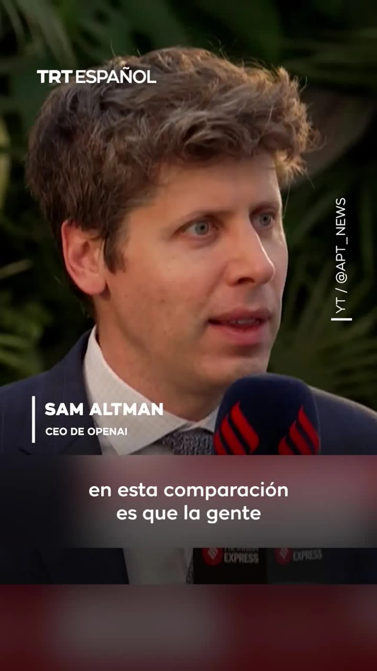 Sam Altman: Ya la IA es más eficiente que los humanos