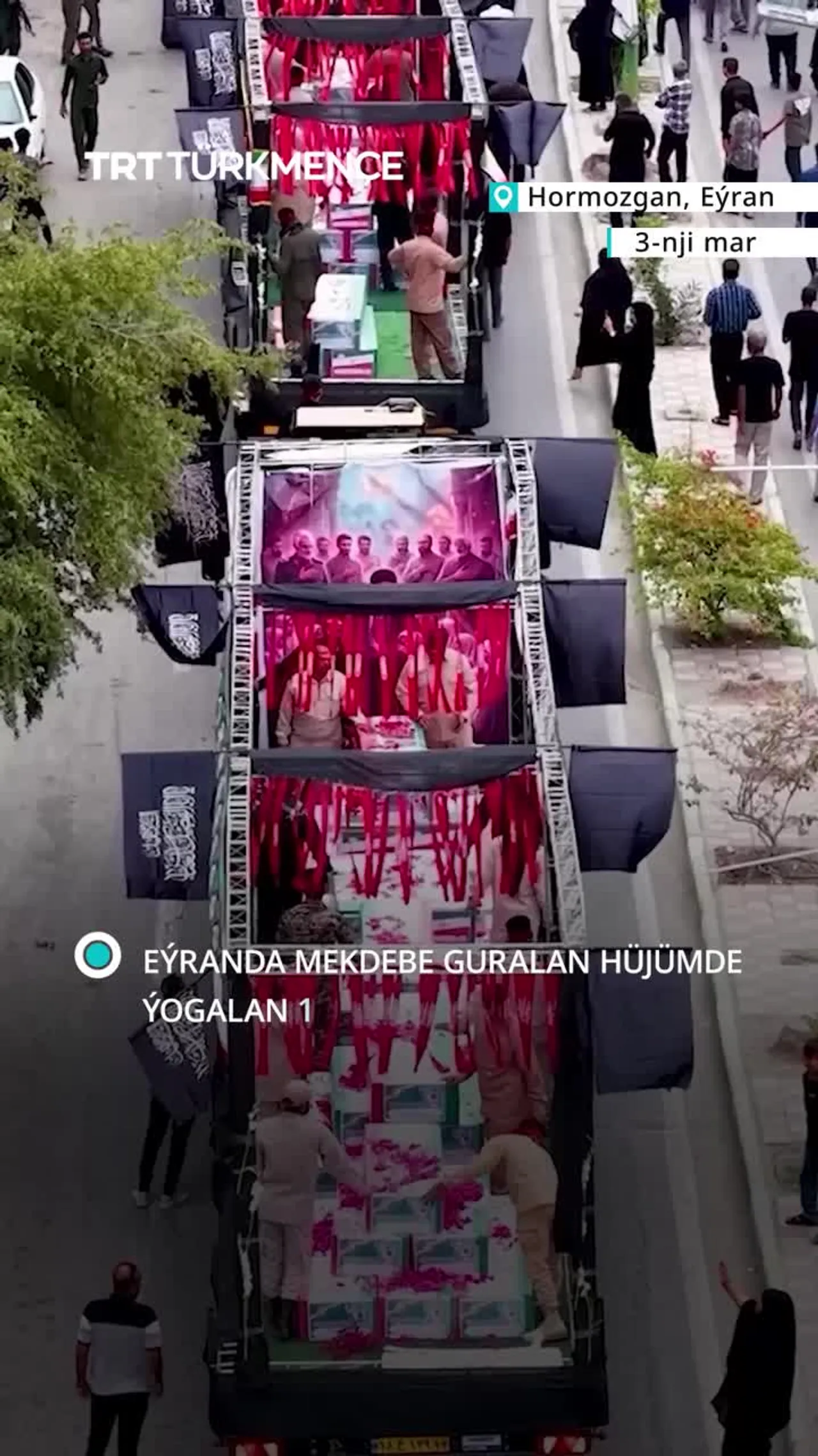 EÝRANDA MEKDEBE GURALAN HÜJÜMDE ÝOGALAN 165 ADAM ÜÇIN KÖPÇÜLIKLEÝIN JYNAZA ÇÄRESI GEÇIRILDI