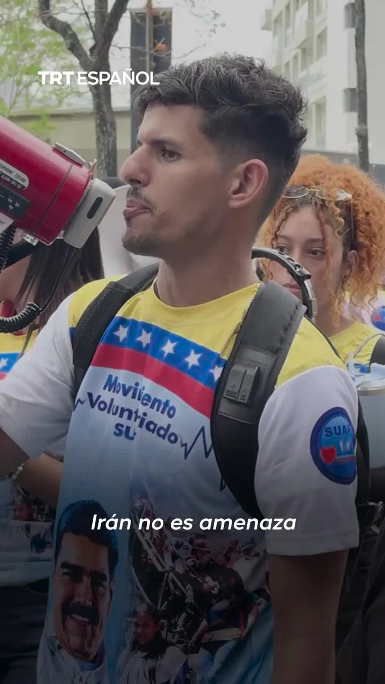 Protesta en Caracas contra los ataques a Irán