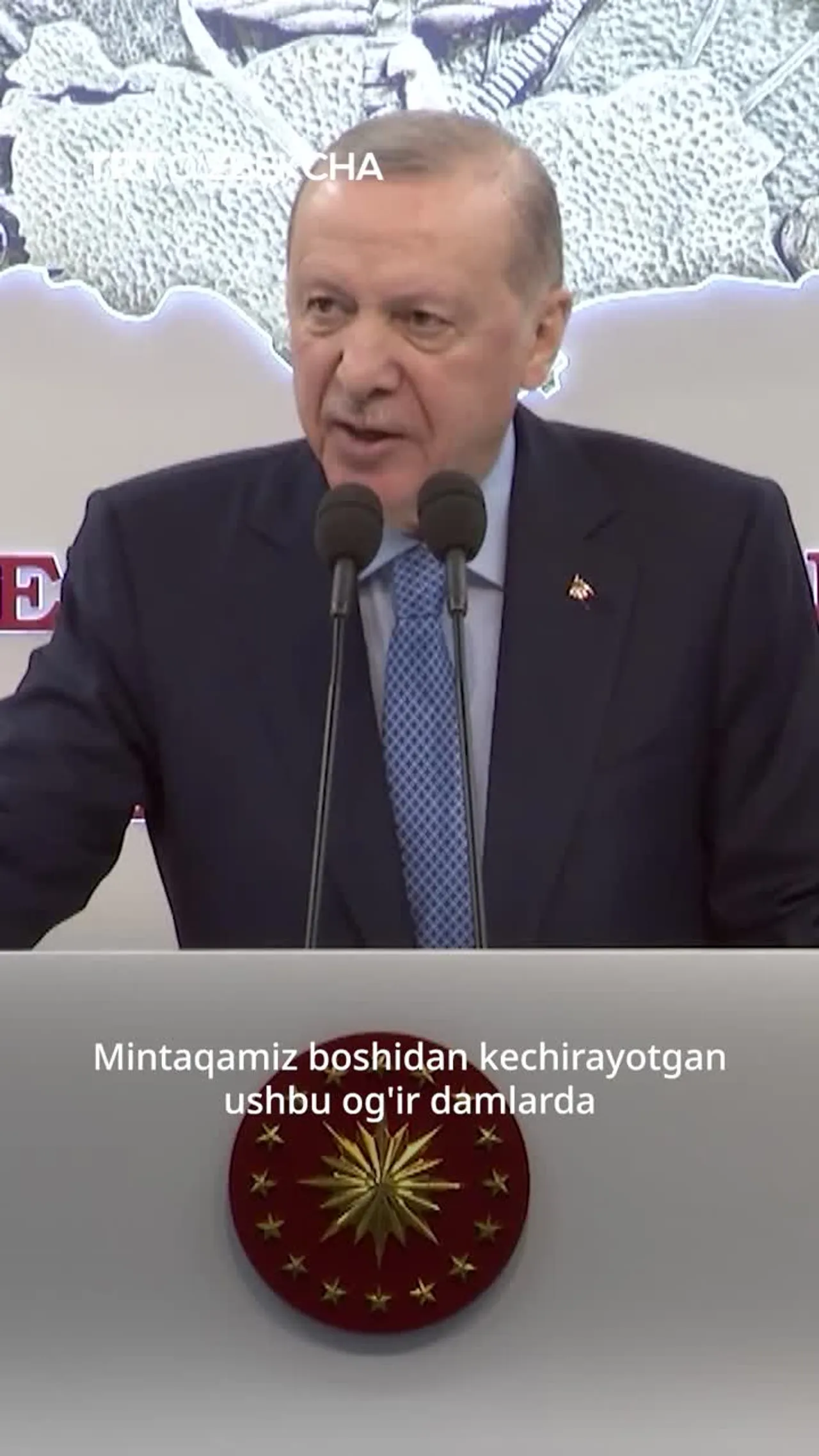 Erdo'g'an chegara xavfsizligining muhimligini ta'kidladi