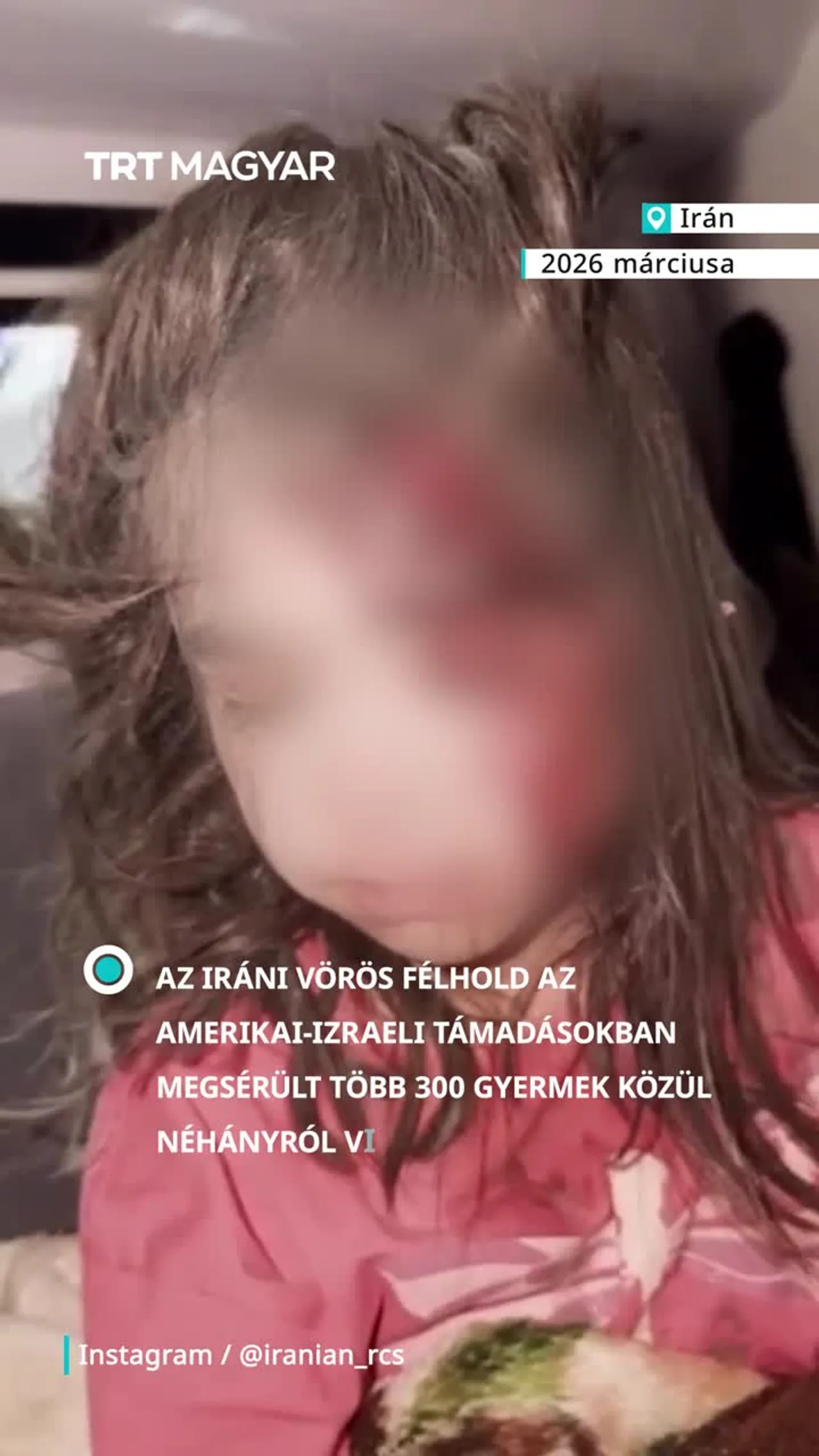 Néhányról videót tett közzé az iráni Vörös Félhold