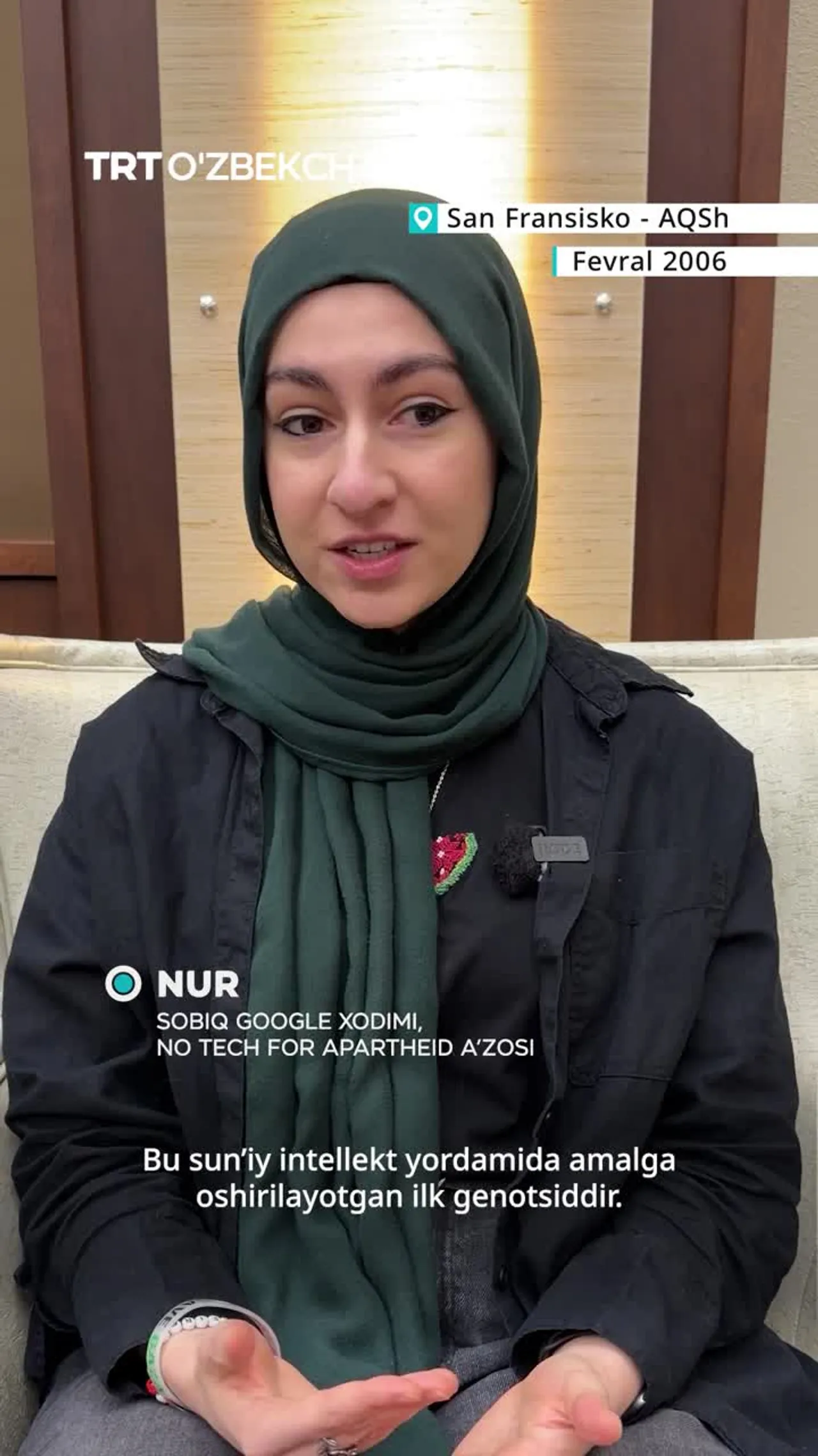 Genotsid uchun sun’iy intellektdan foydalanilgani aytilmoqda