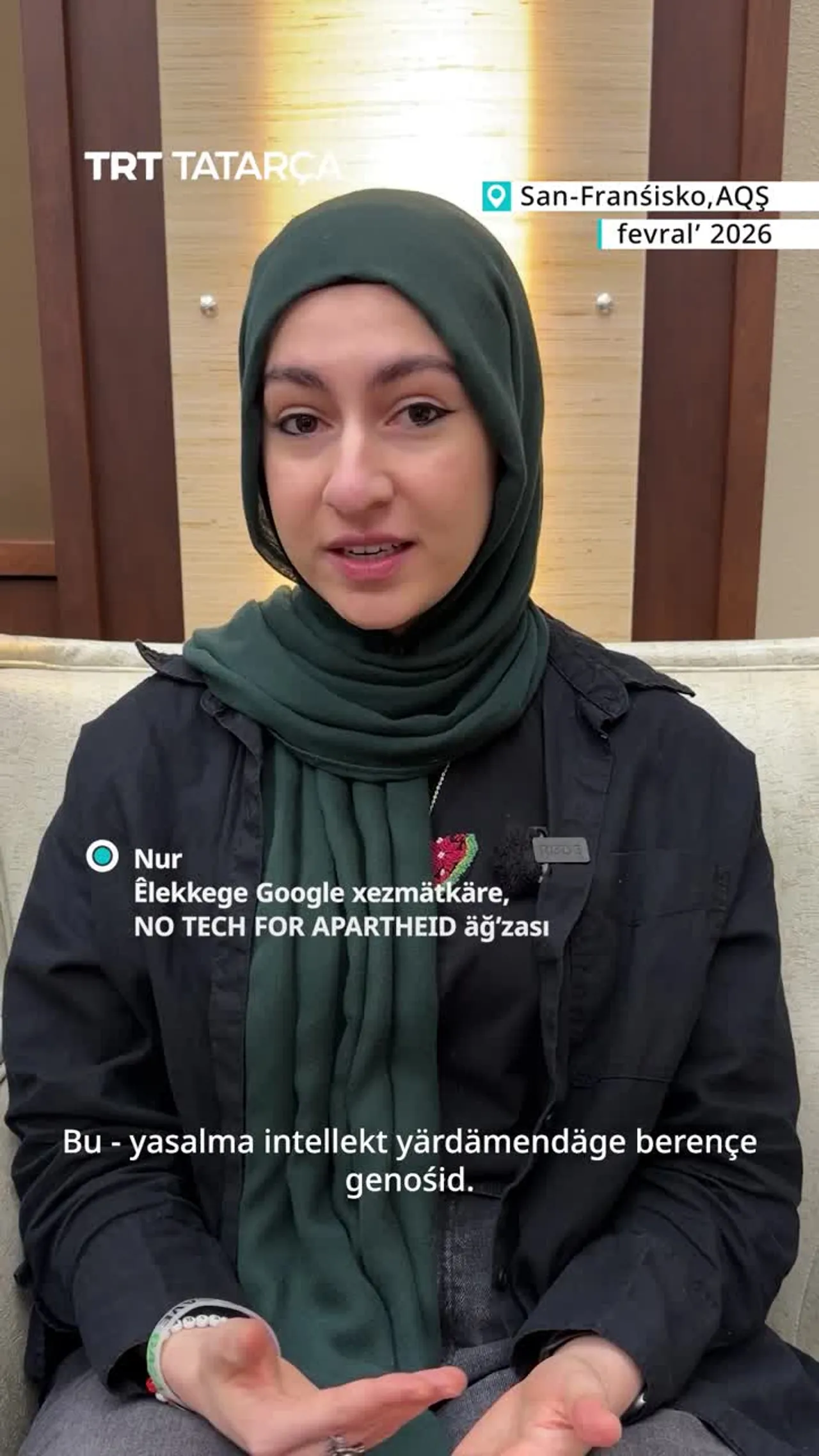 "Bu - yasalma intellekt yärdämendäge berençe genośid”