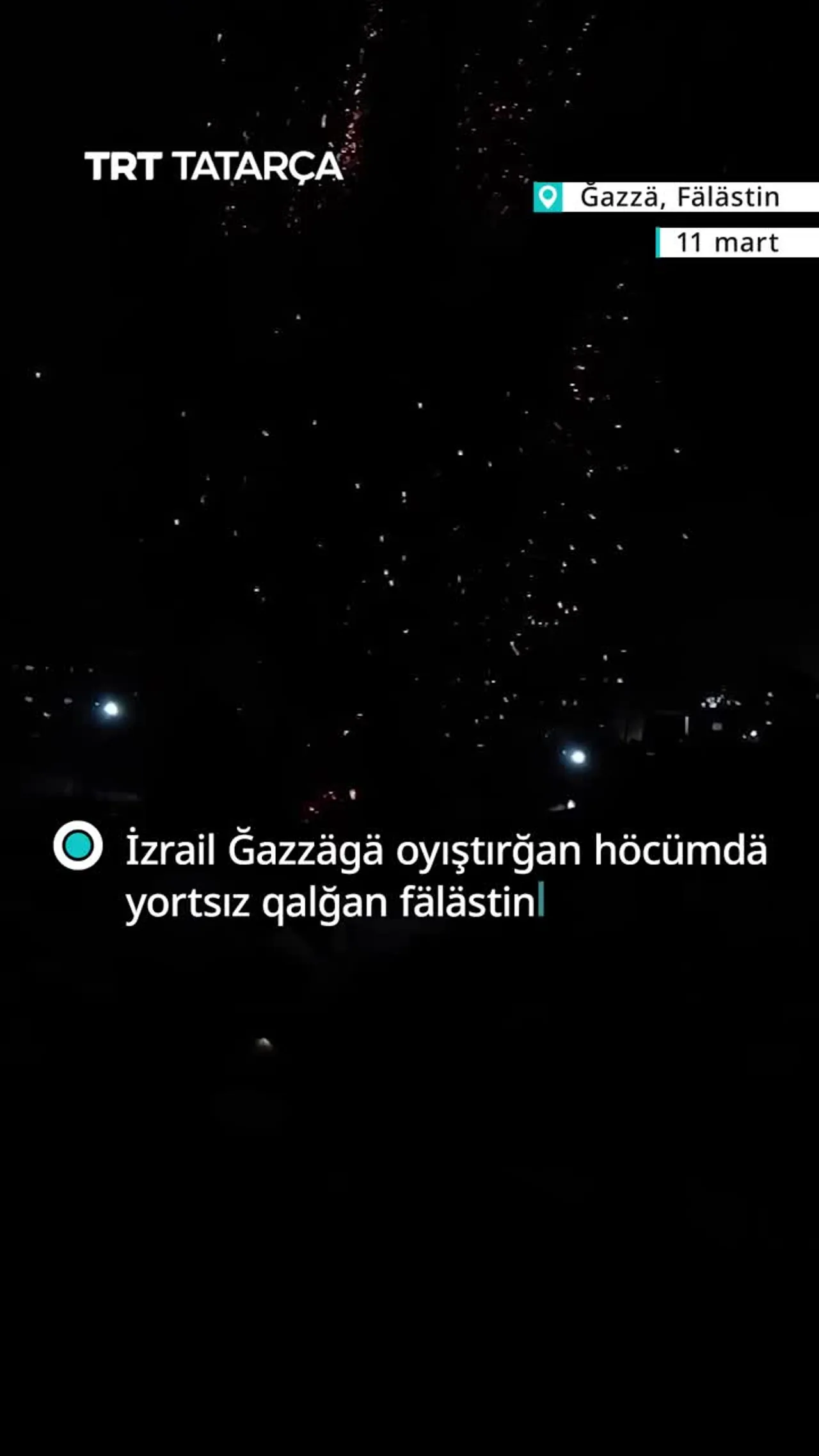İzrailneñ Ğazzägä höcümendä fälästinlelärneñ çatırları yandı