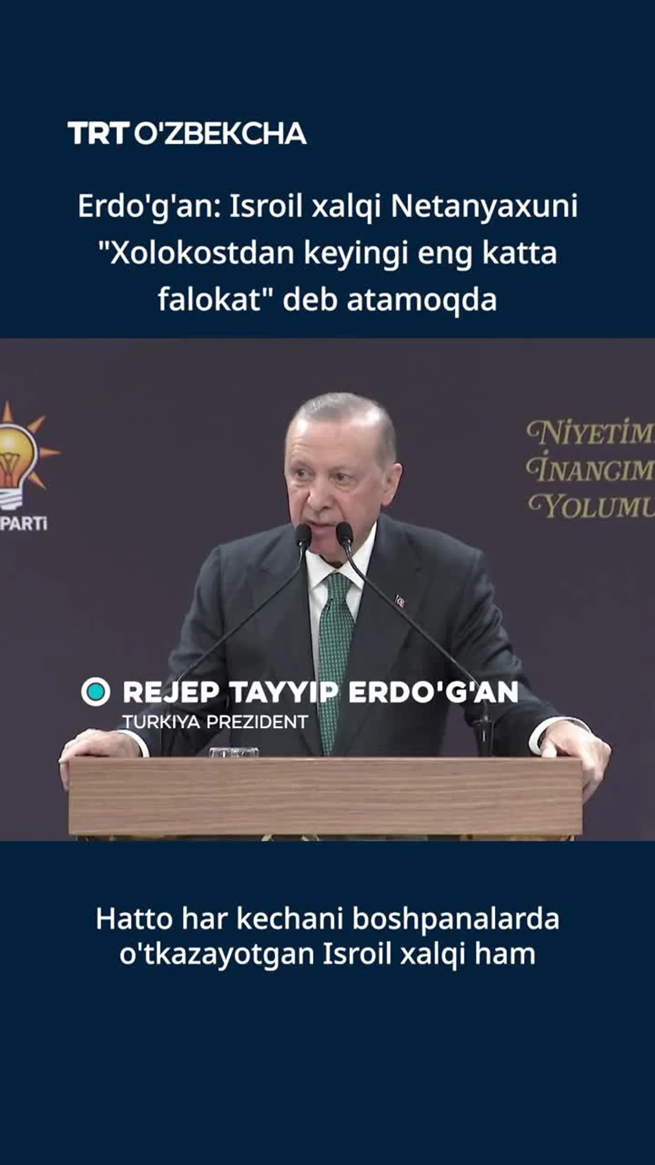 Isroil xalqi Netanyaxuni xolokostdan keyingi eng katta falokat deb atamoqda