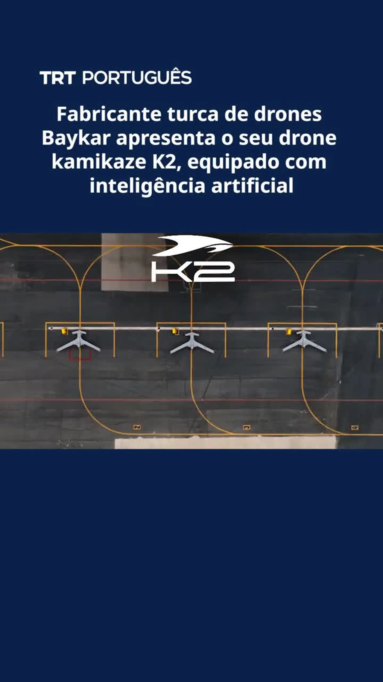 Fabricante turca de drones Baykar apresentou o drone kamikaze K2, com inteligência artificial