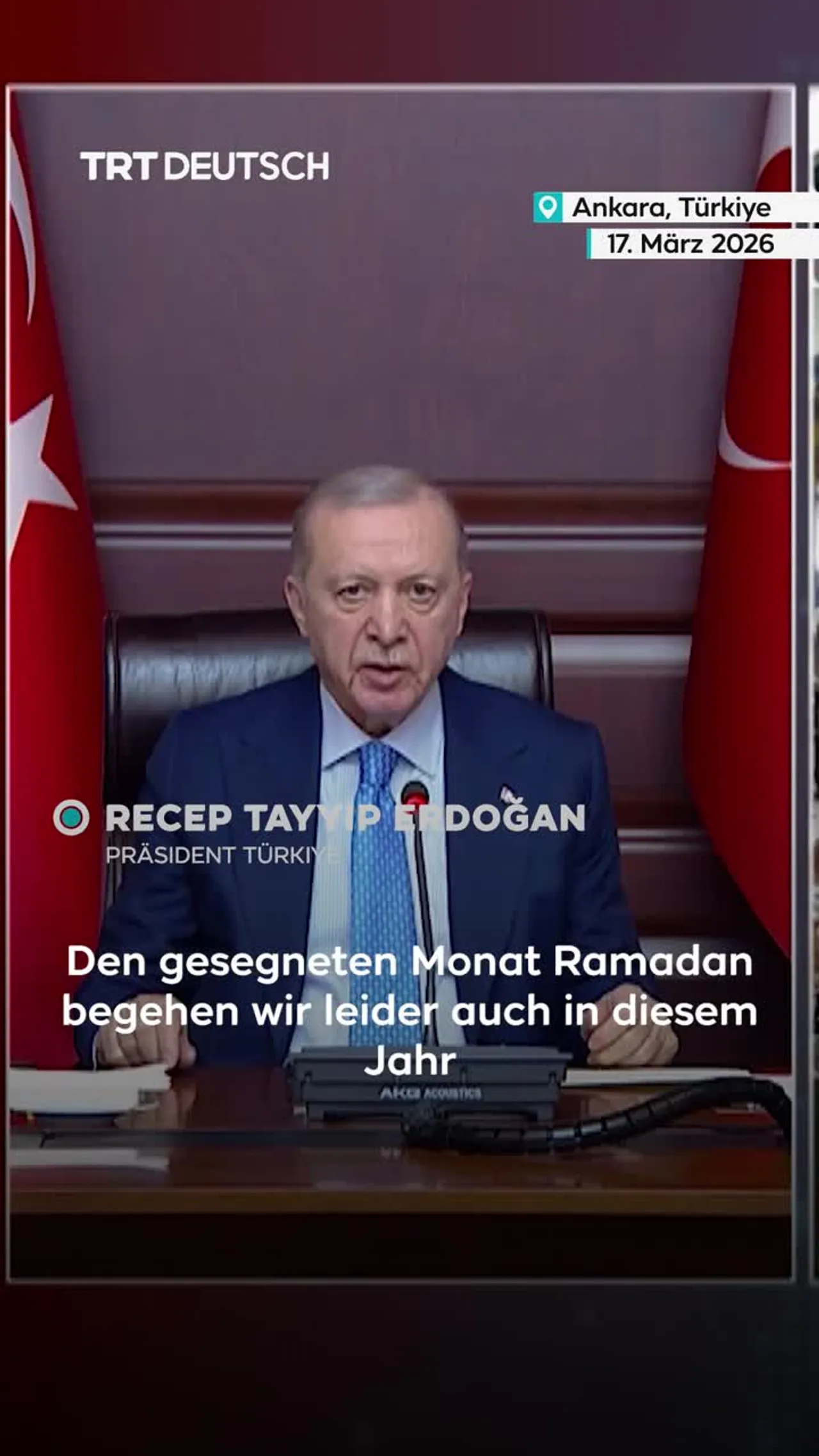 Erdoğan kritisiert Israels Kriege in Nahost