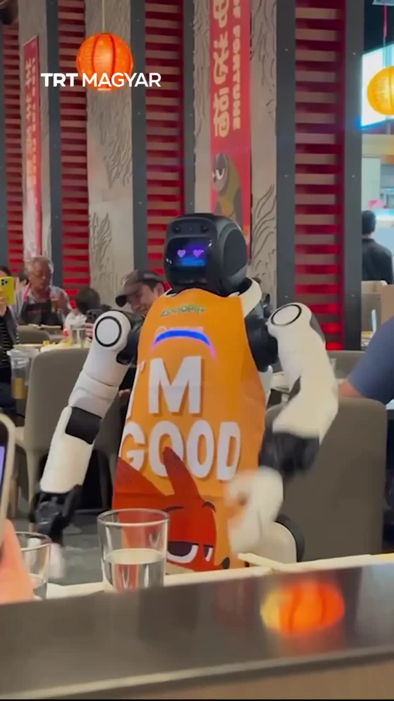 Egy meghibásodott robot felfordulást okozott egy étteremben