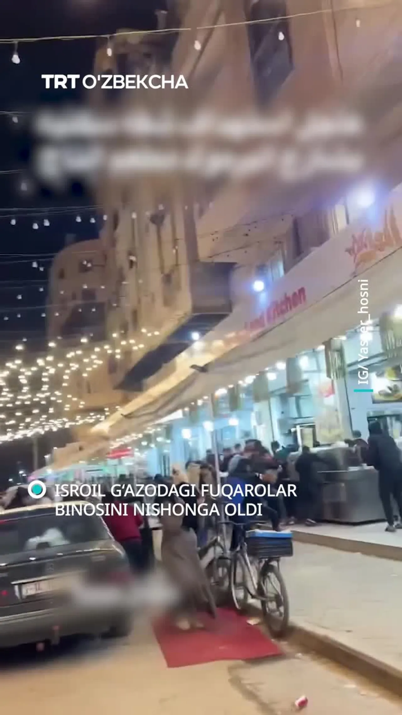 Isroil g‘azodagi fuqarolar binosini nishonga oldi