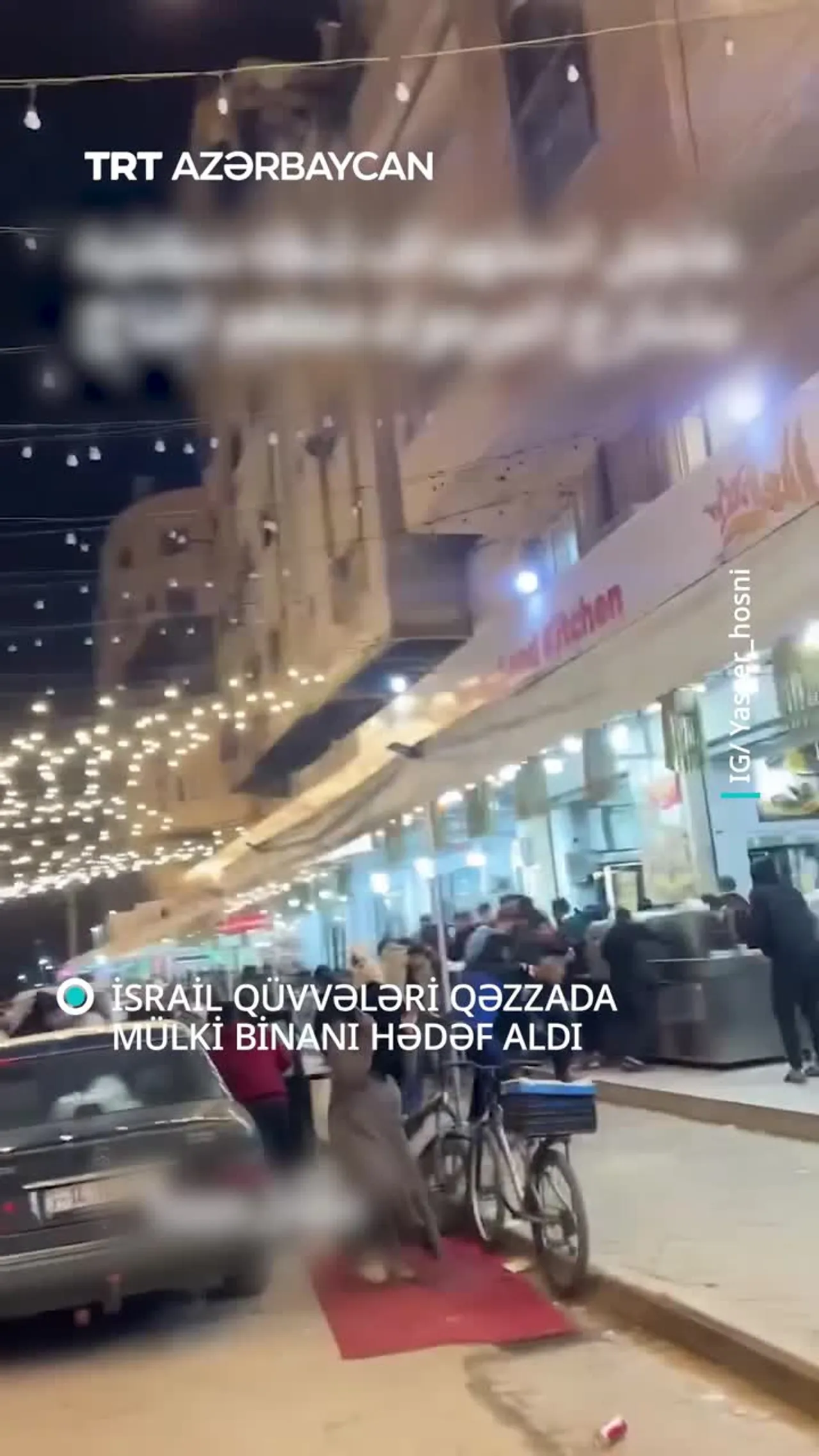İsrail qüvvələri Qəzzada mülki binanı hədəf aldı