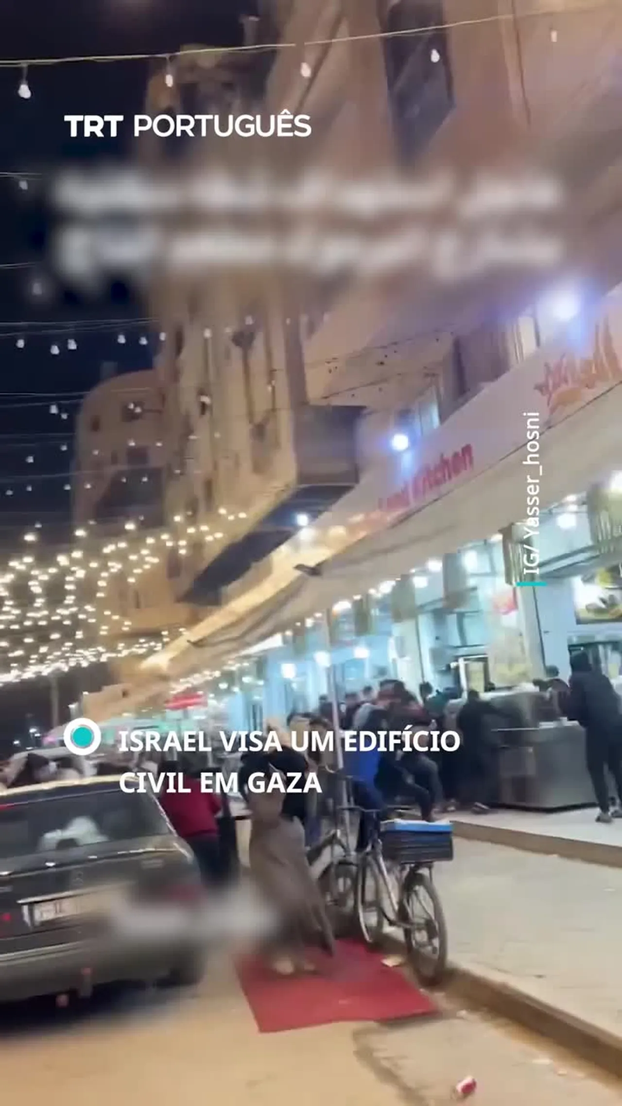 Israel visa um edifício civil em Gaza