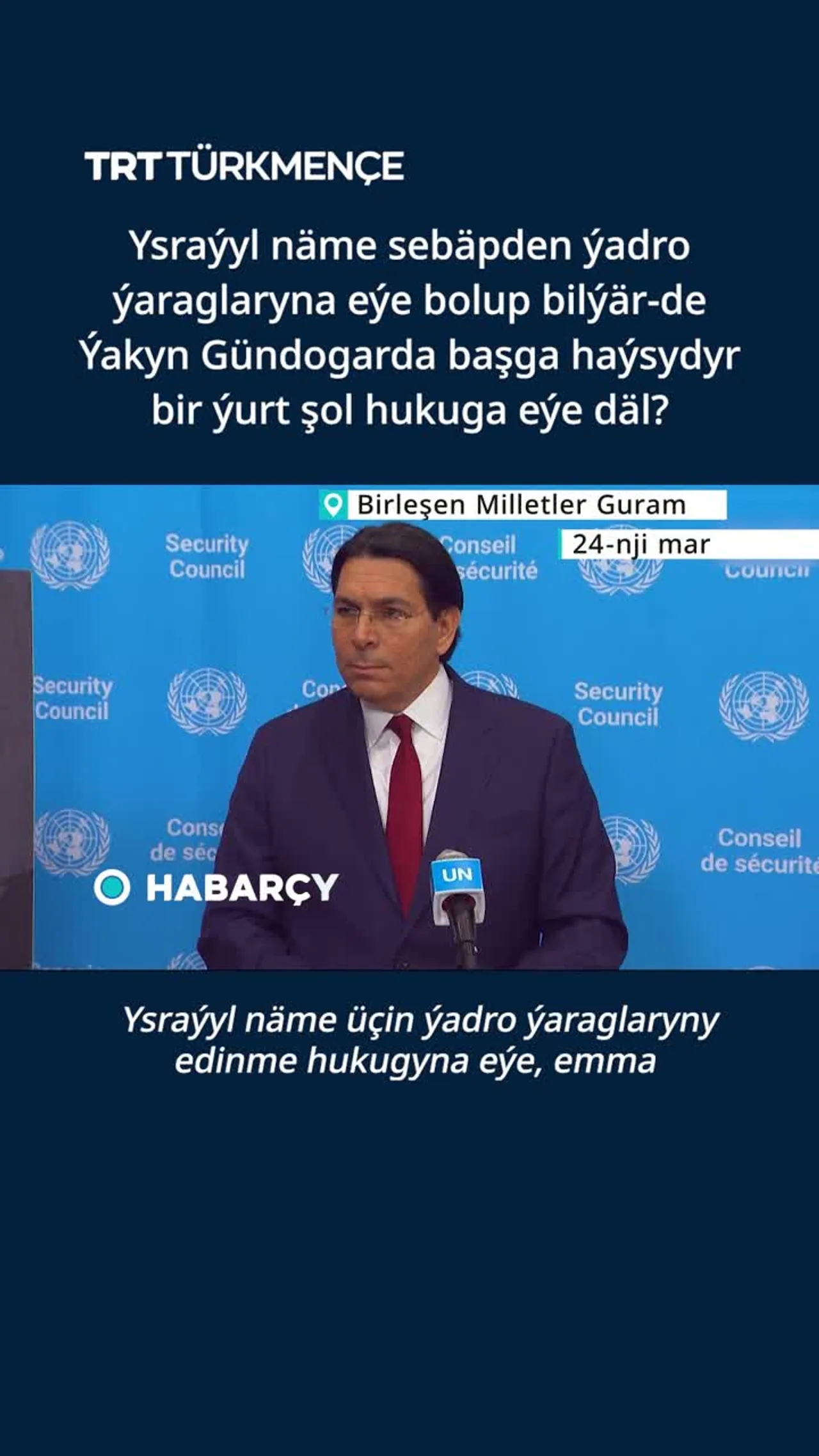 Ysraýyl näme üçin ýadro ýaraglaryny edinip bilýär?