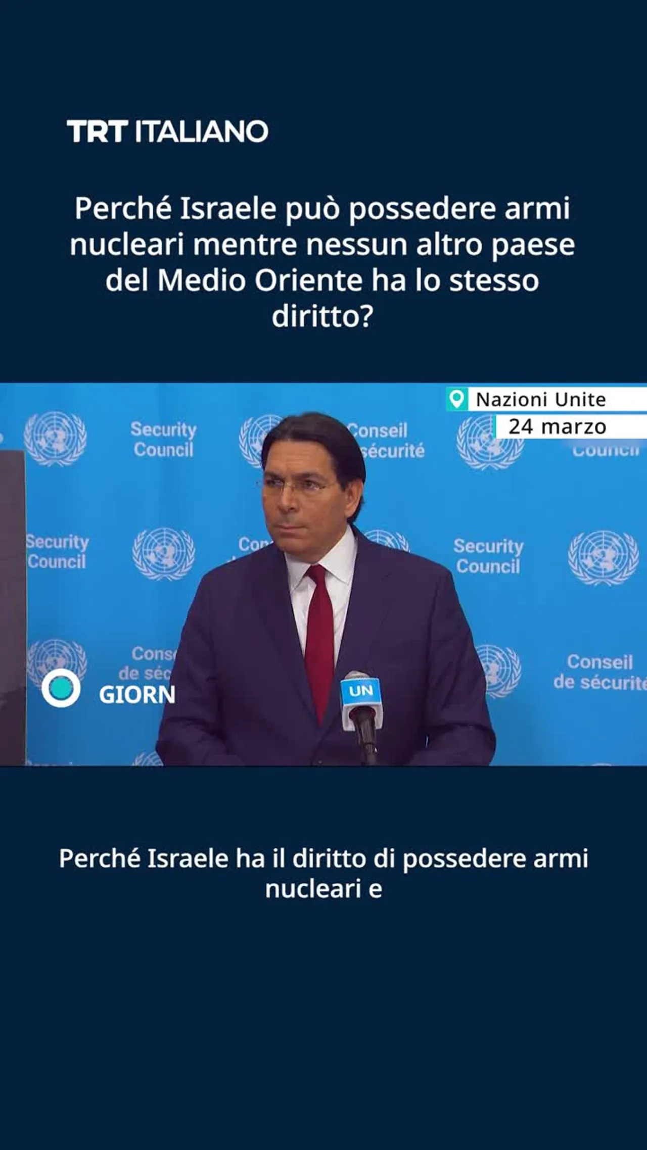 “Perché Israele può possedere armi nucleari?”