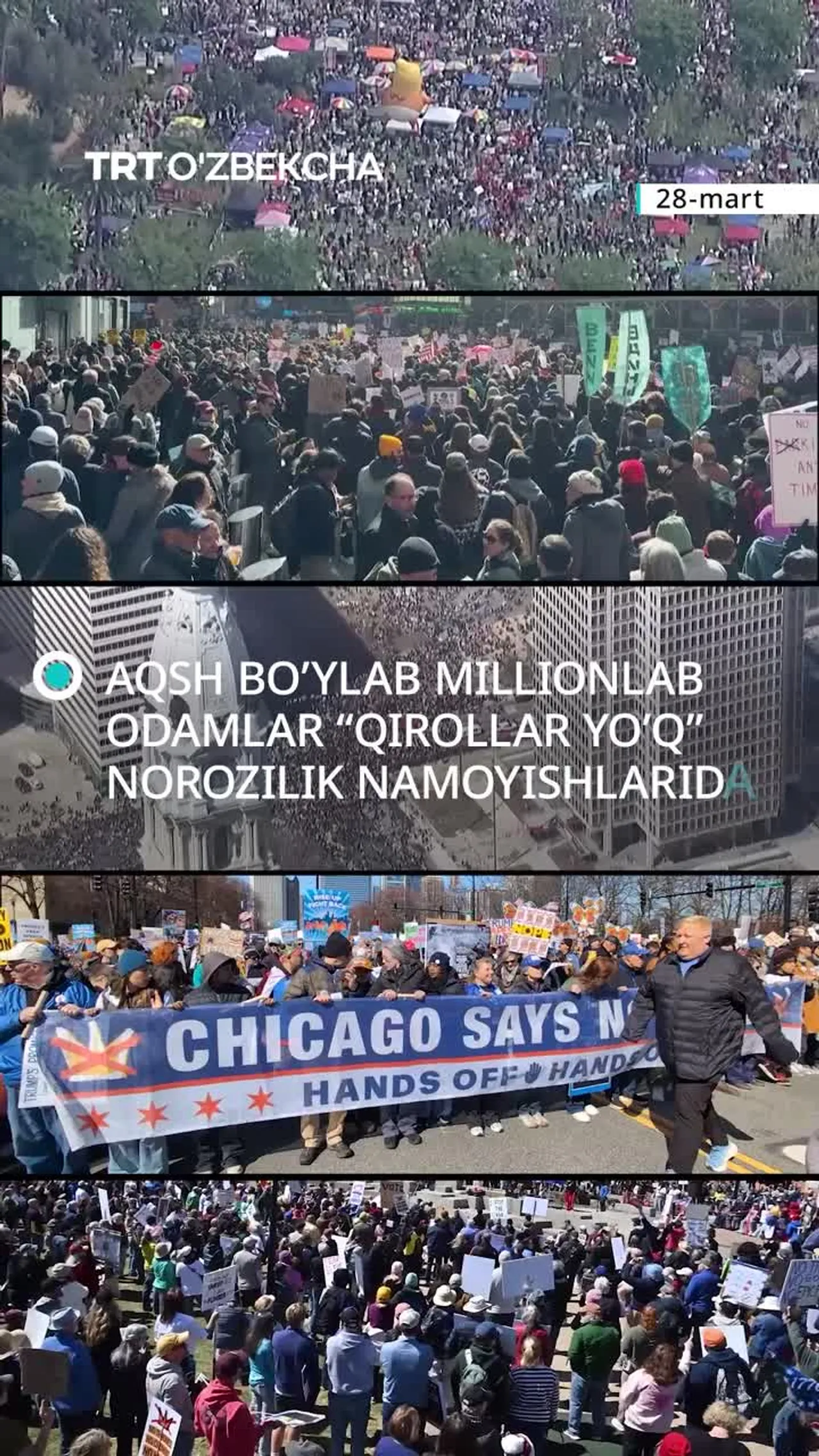 AQShda namoyishchilar Tramp siyosatiga qarshi bosh ko‘tardi
