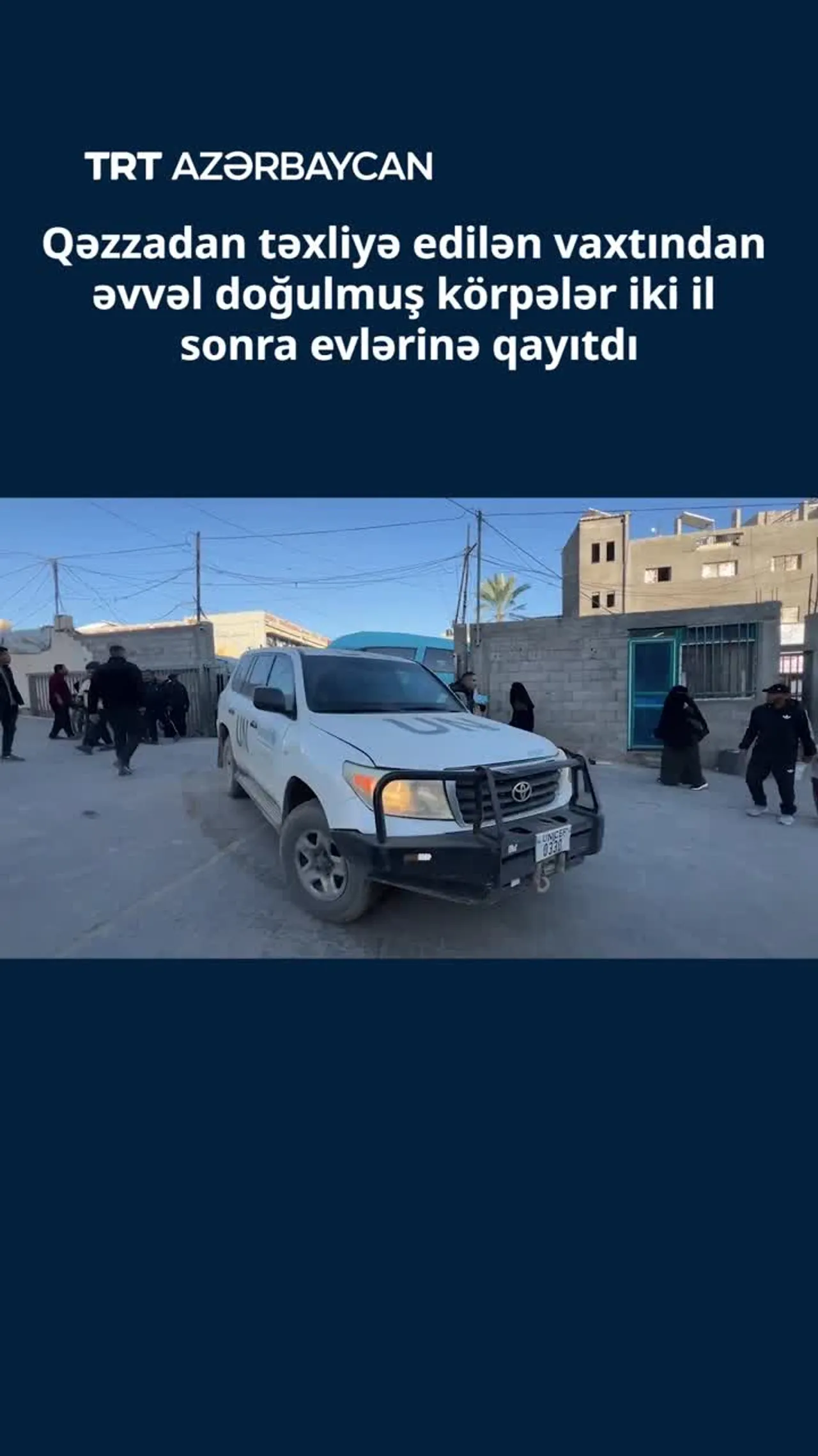 Qəzzadan təxliyə edilən körpələr iki il sonra evlərinə qayıtdı
