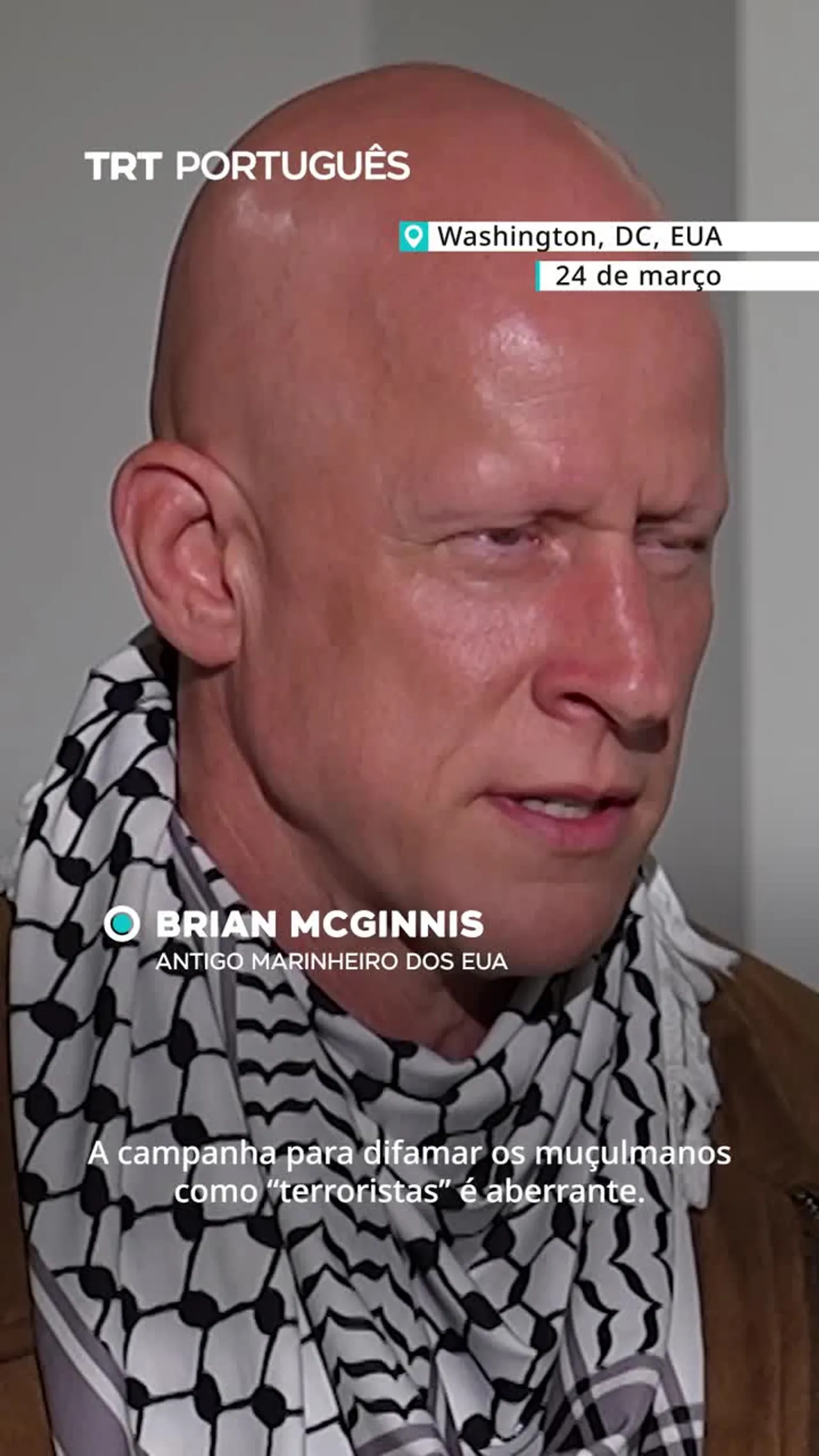 Veterano norte-americano ferido no Congresso durante protesto contra a guerra contra o Irão